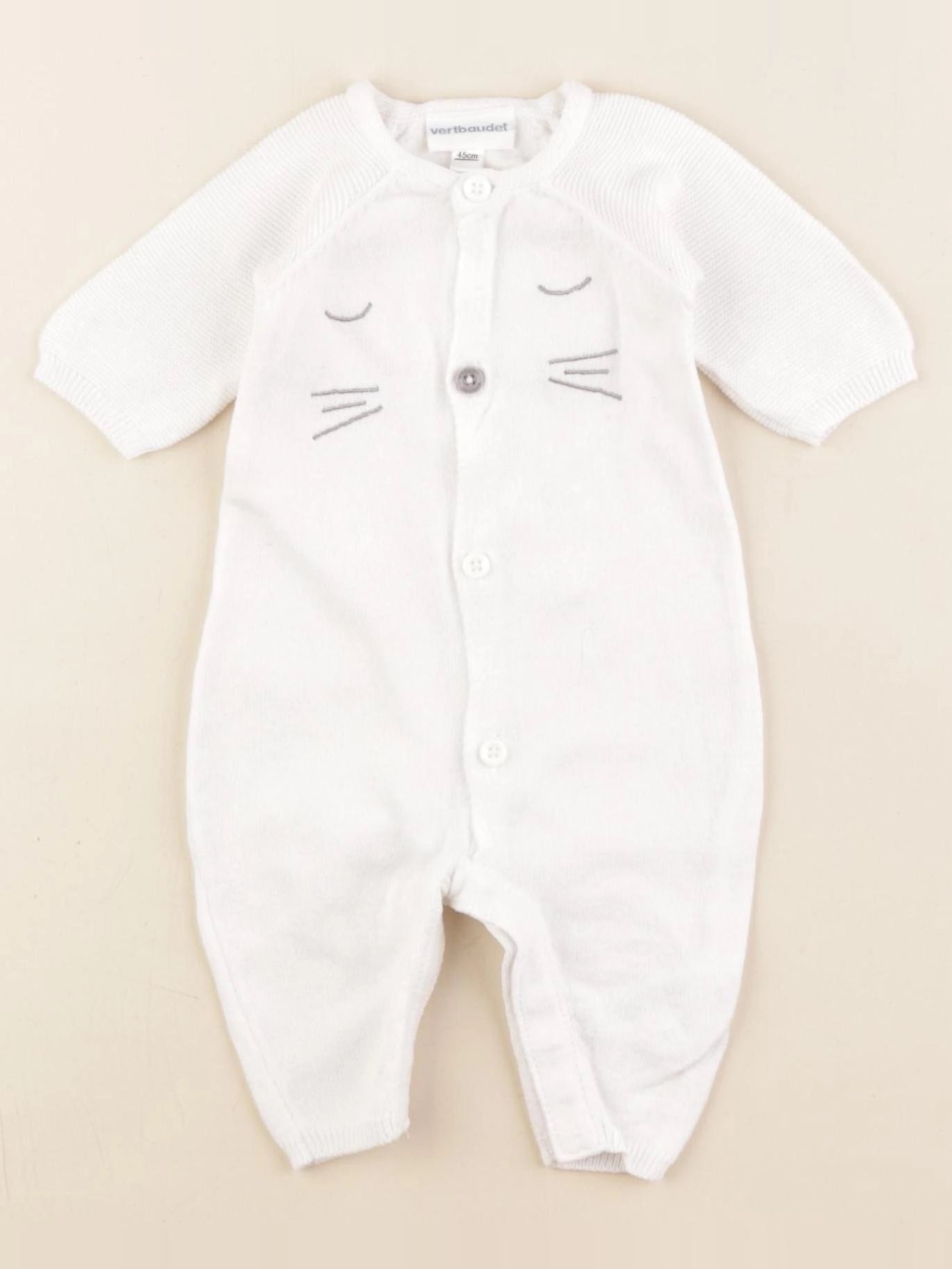 Vertbaudet - combinaison blanc - Prématuré
