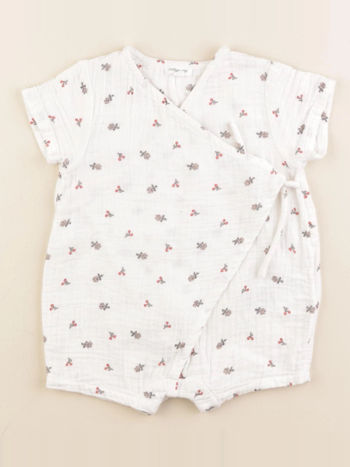 Vertbaudet - combinaison blanc - 9 mois