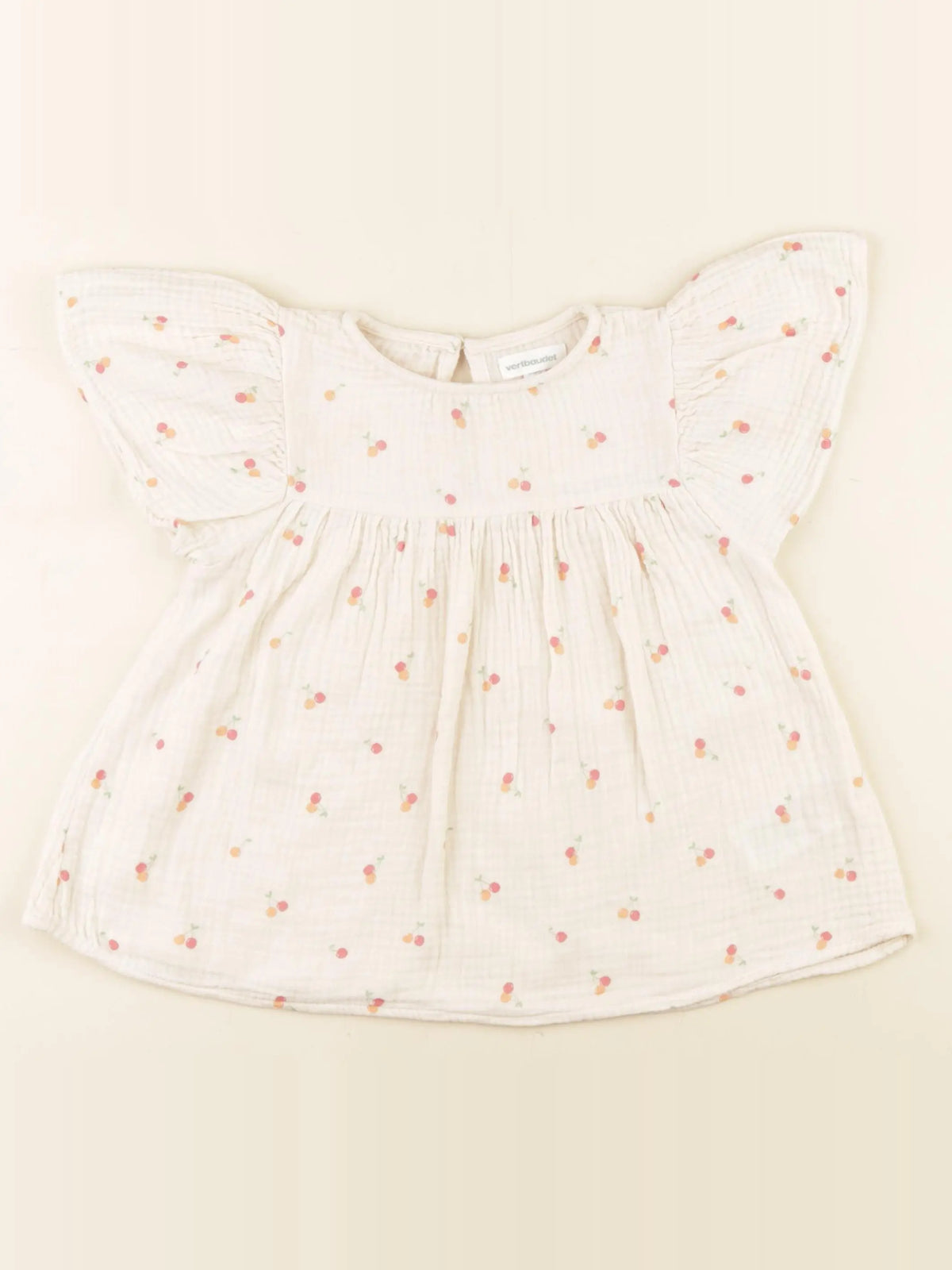 Vertbaudet - blouse beige - 6 ans