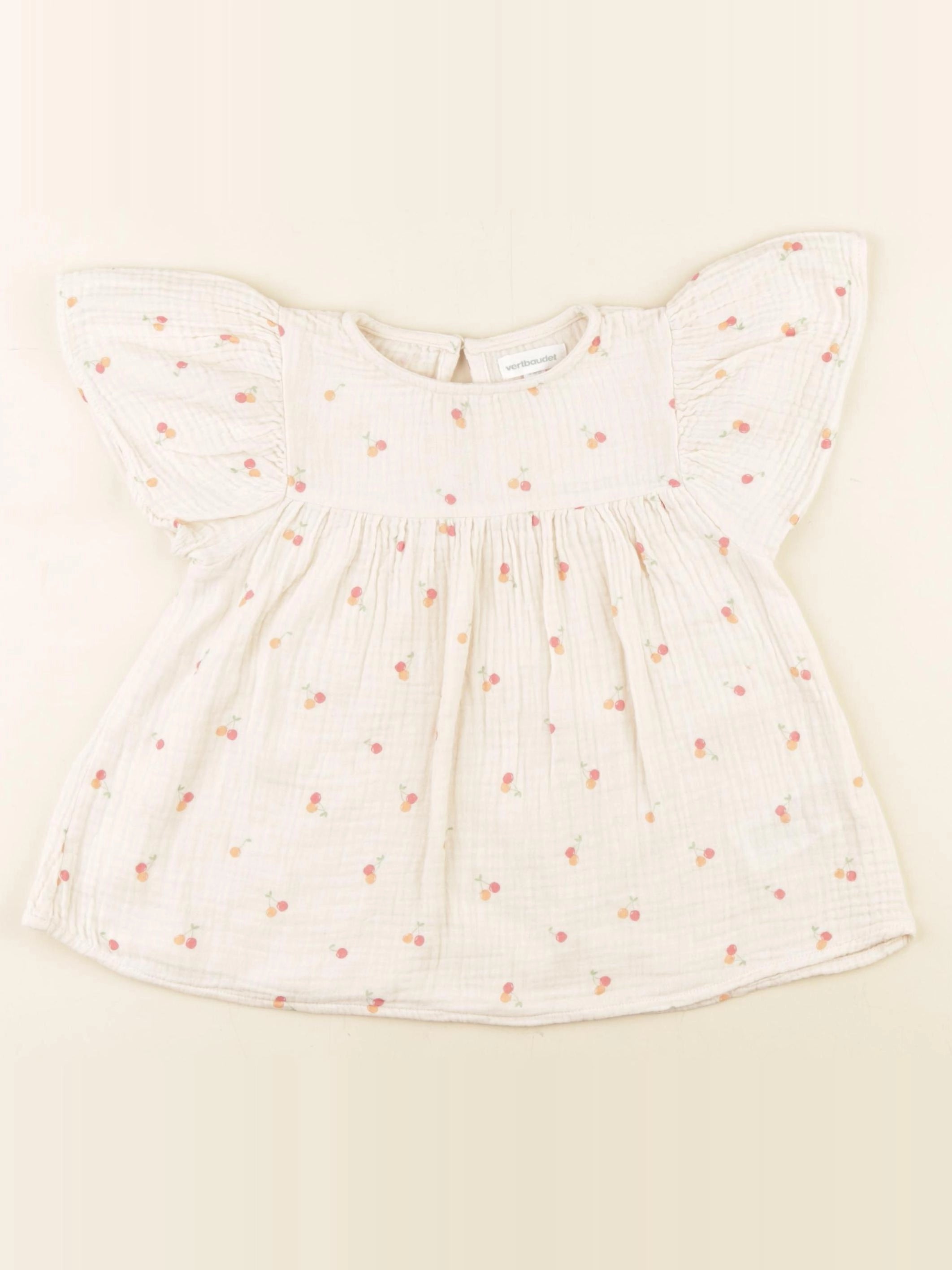 Vertbaudet - blouse beige - 6 ans