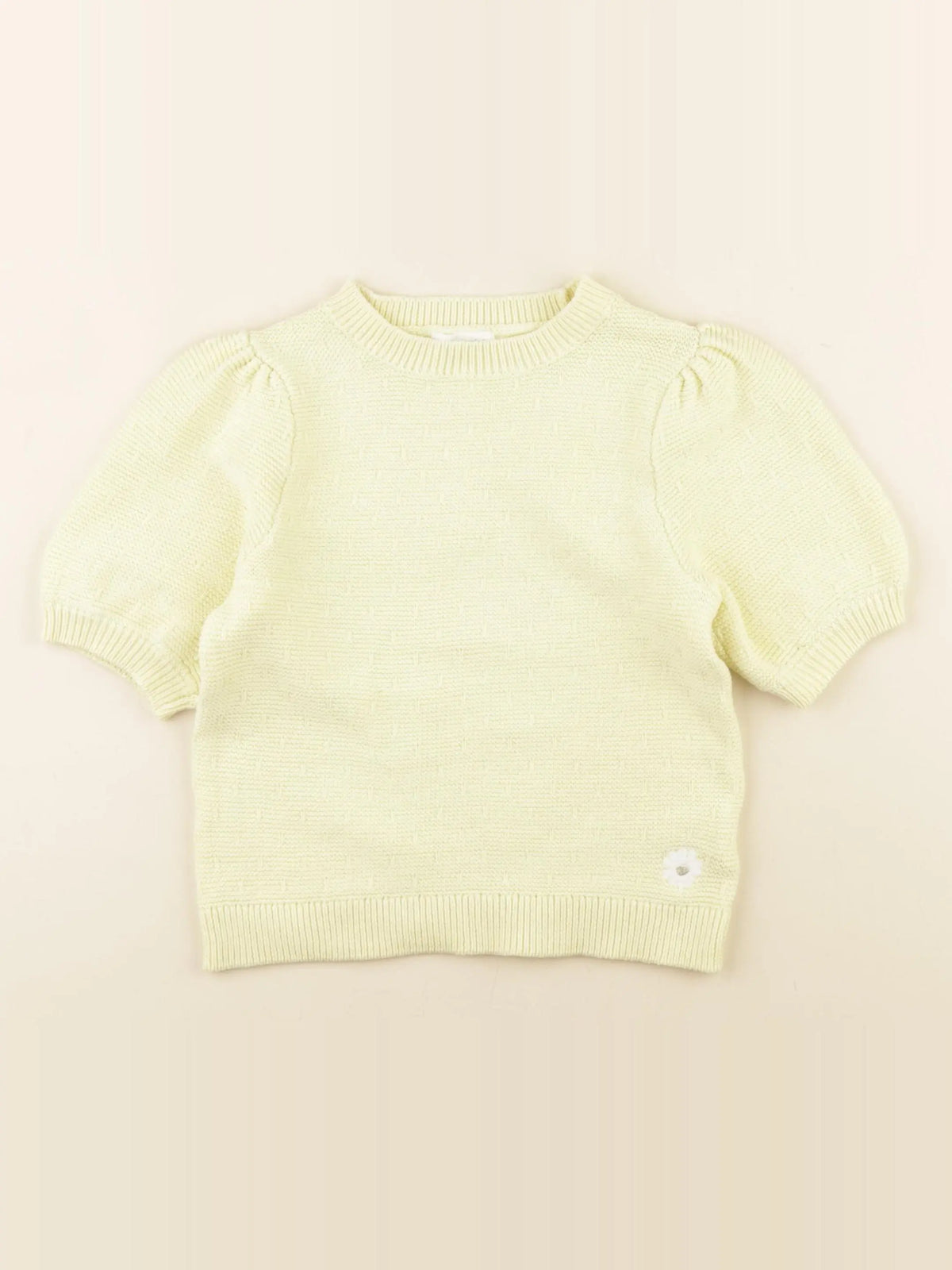 Vertbaudet - pull jaune - 5 ans