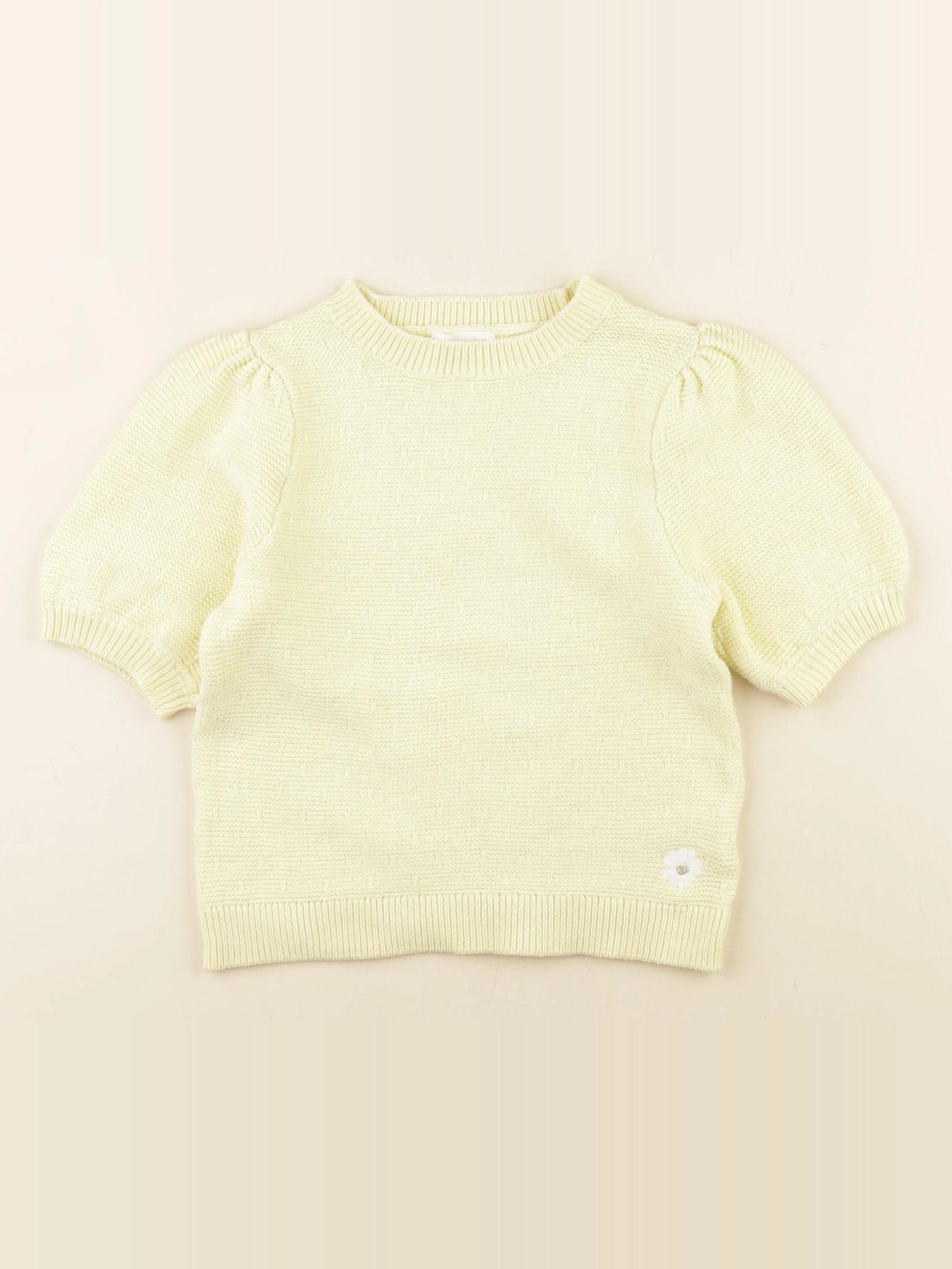 Vertbaudet - pull jaune - 5 ans