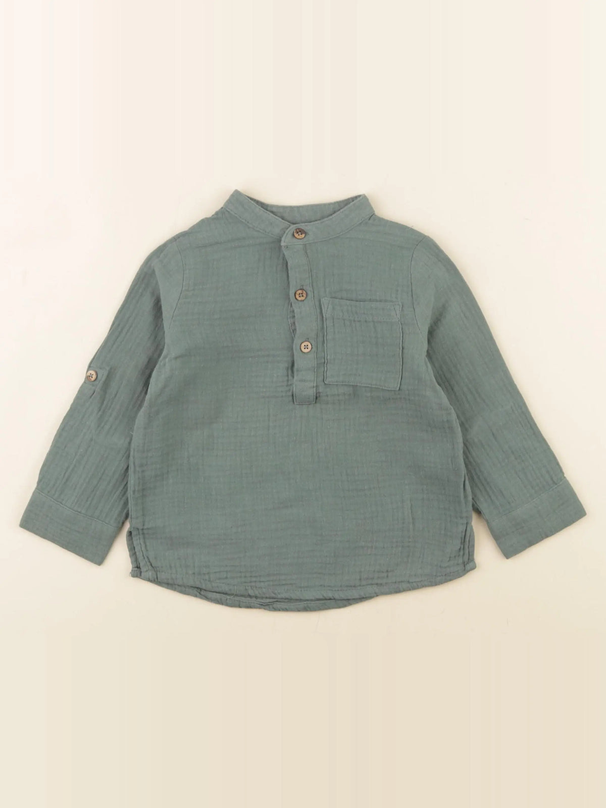Vertbaudet - chemise vert - 3 ans