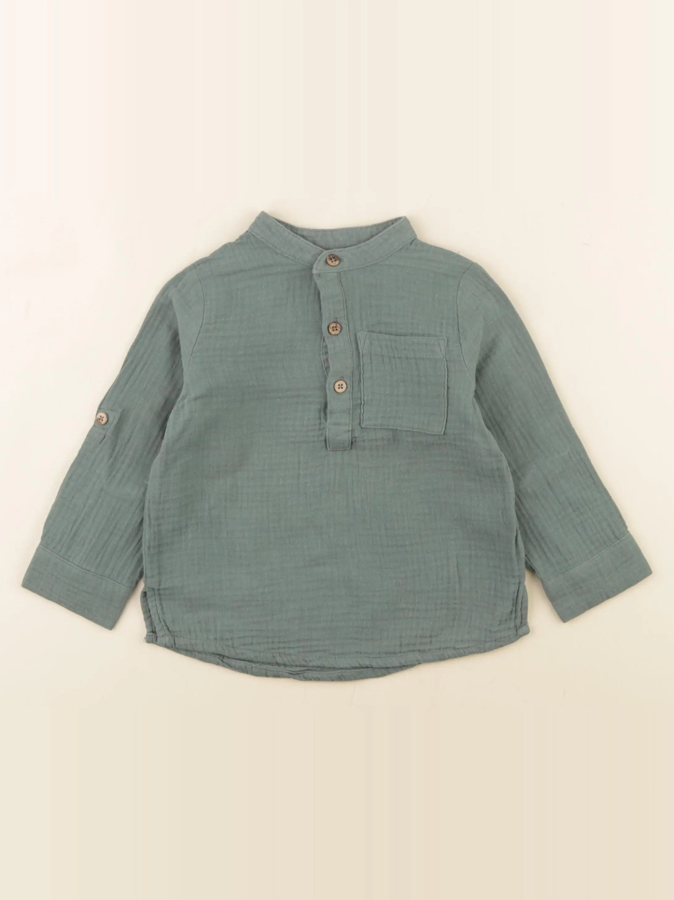 Vertbaudet - chemise vert - 3 ans