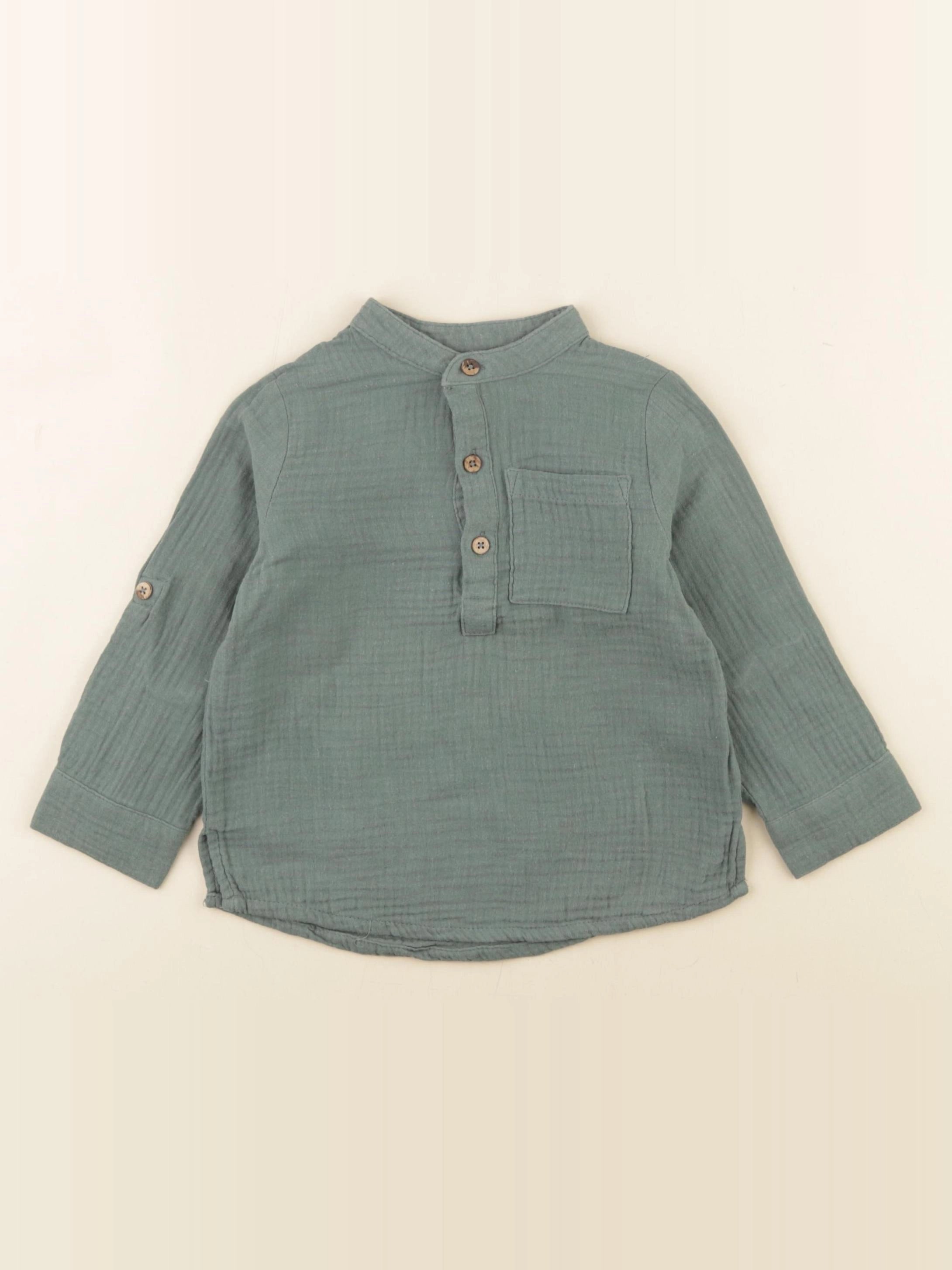Vertbaudet - chemise vert - 3 ans