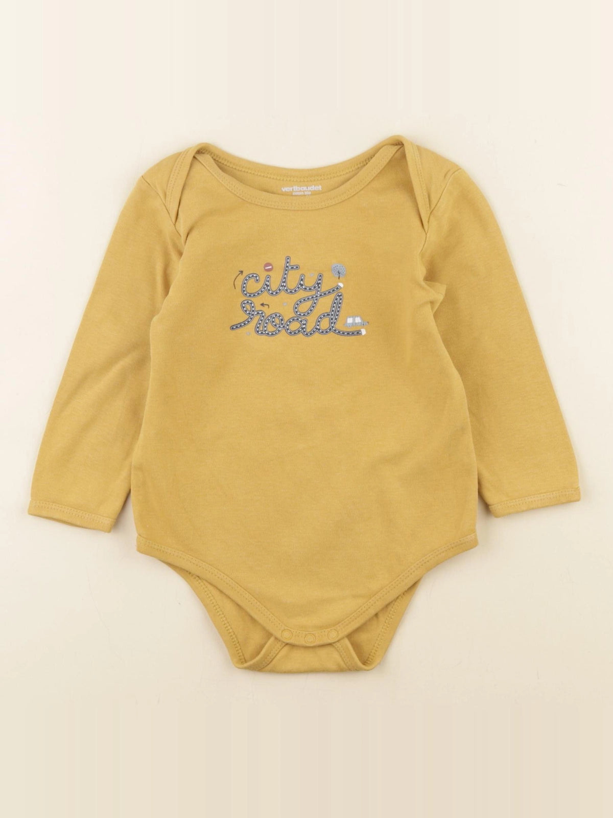 Vertbaudet - body jaune - 24 mois