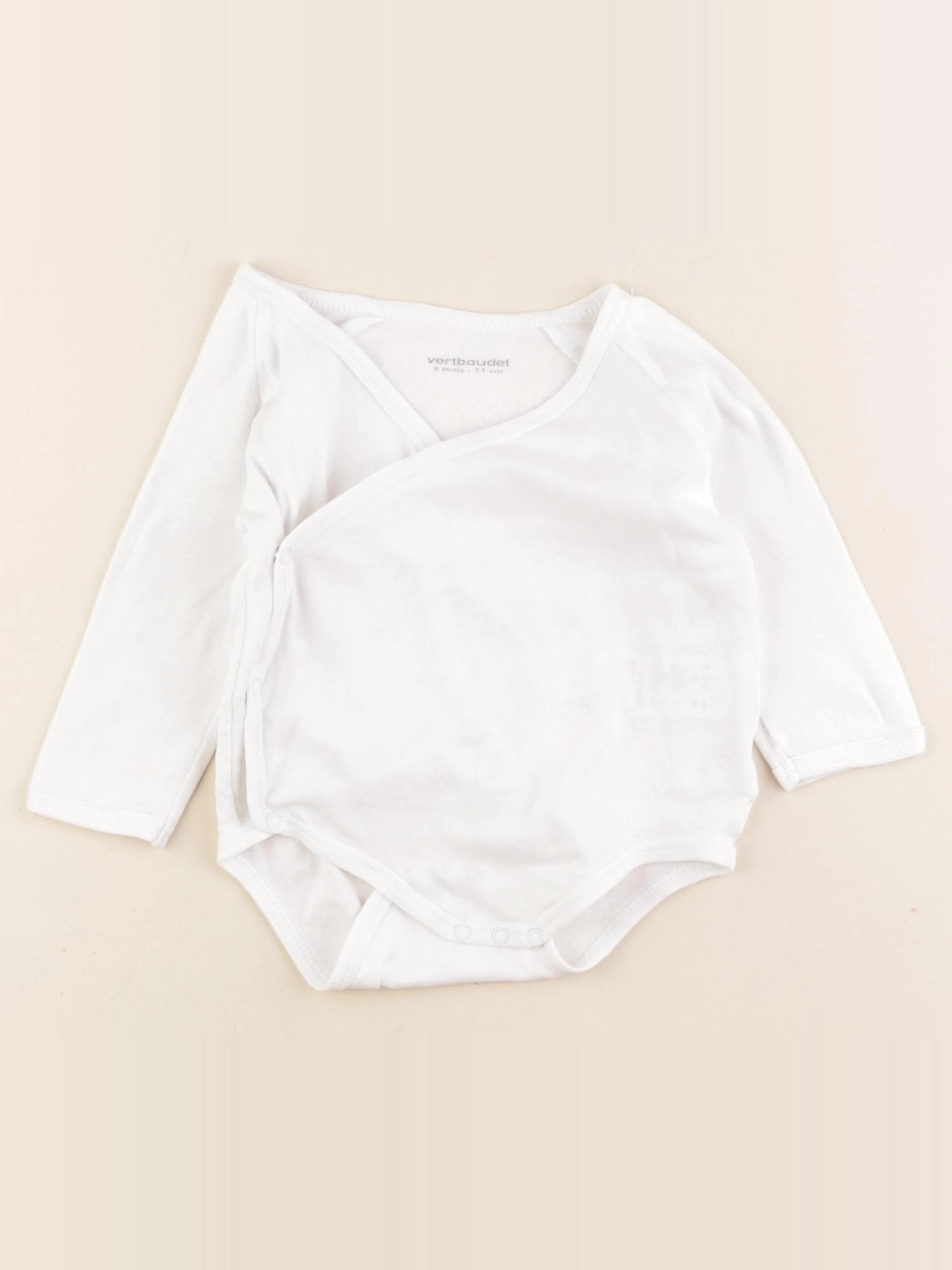 Vertbaudet - body blanc - 9 mois