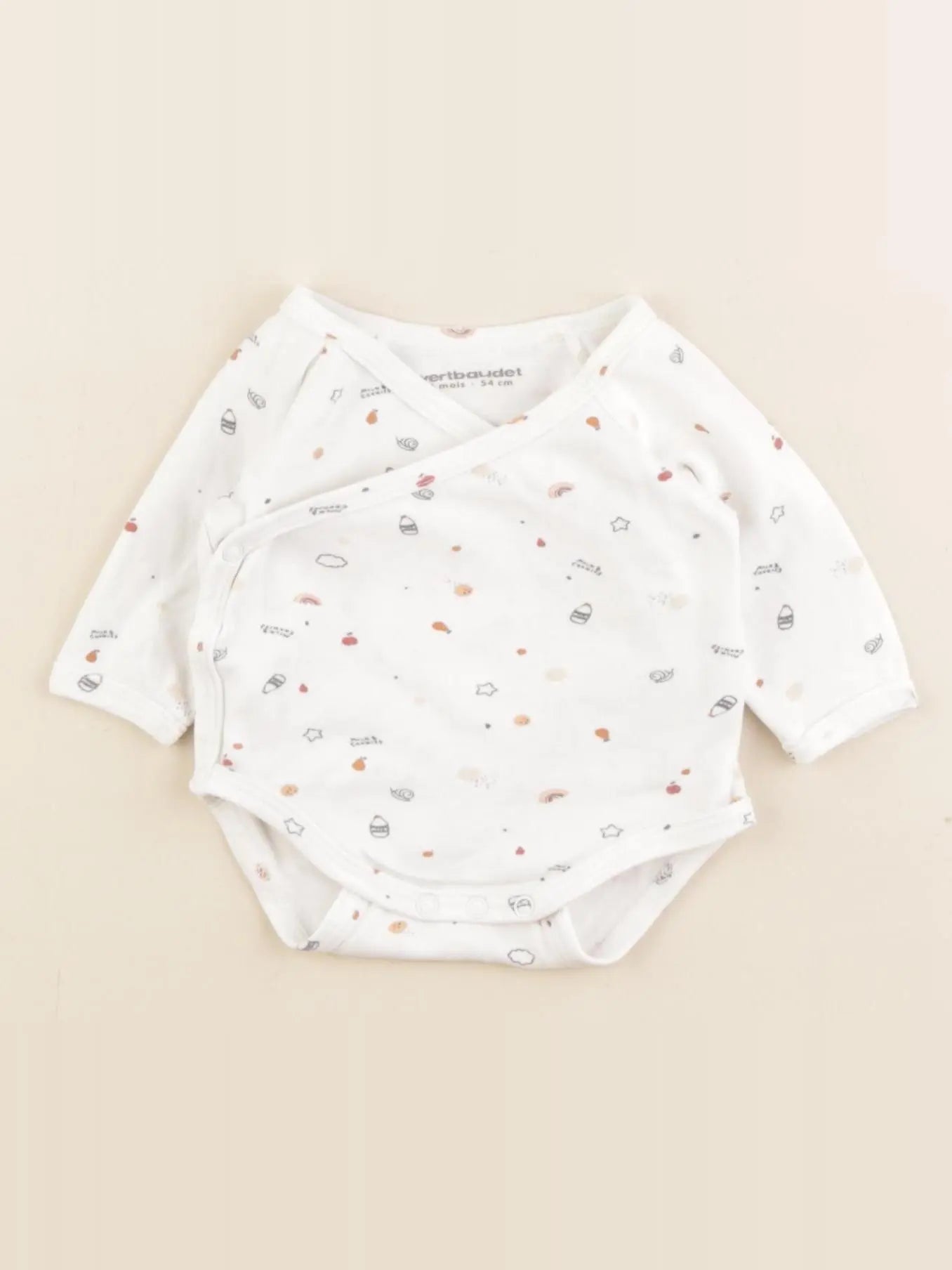Vertbaudet - body blanc - 1 mois