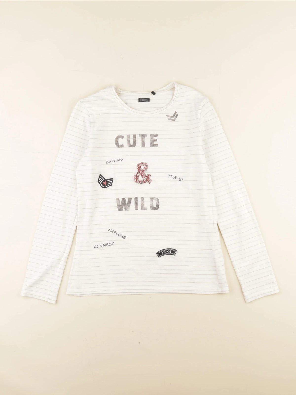 IKKS - tee-shirt blanc - 12 ans