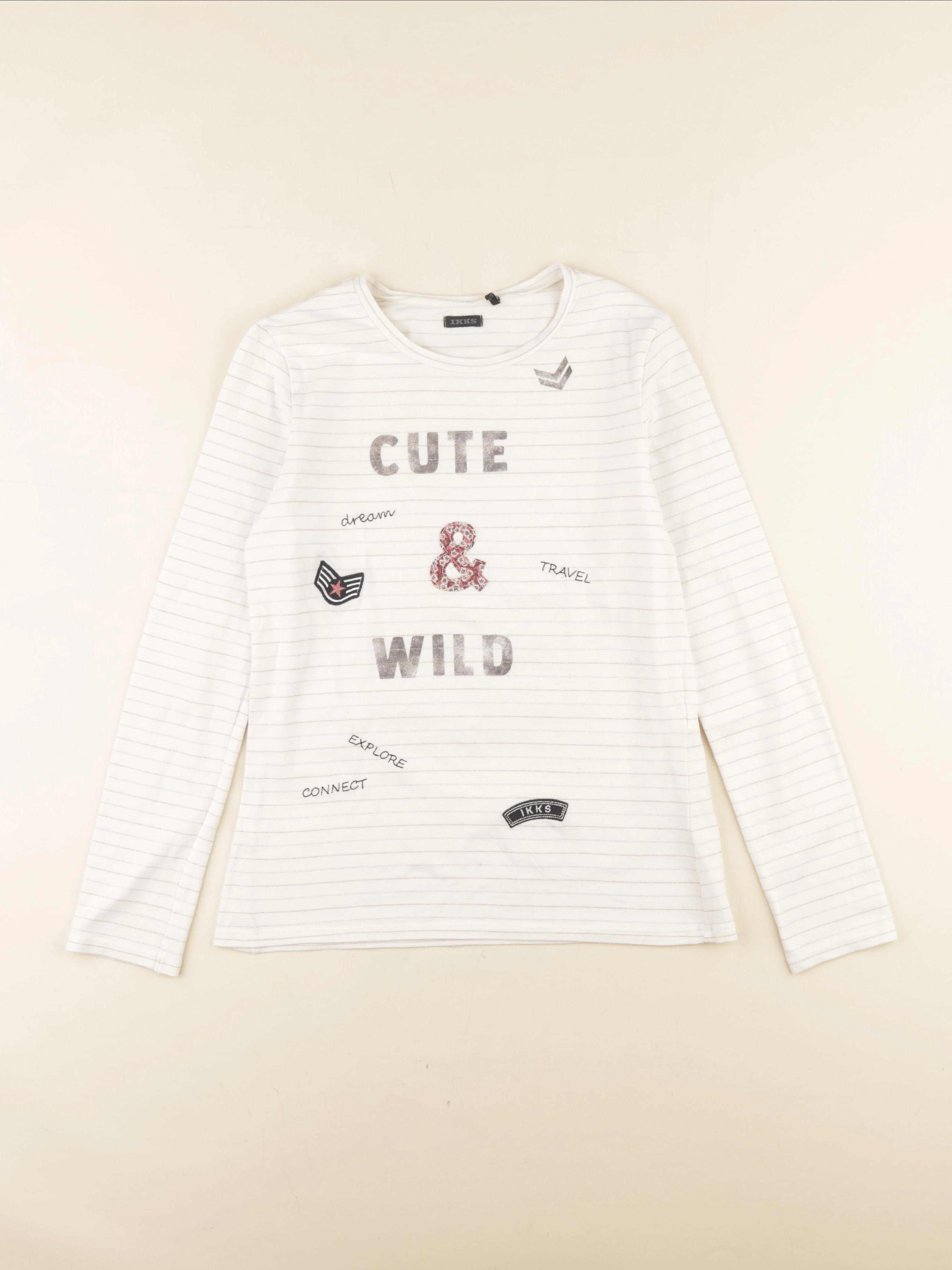 IKKS - tee-shirt blanc - 12 ans