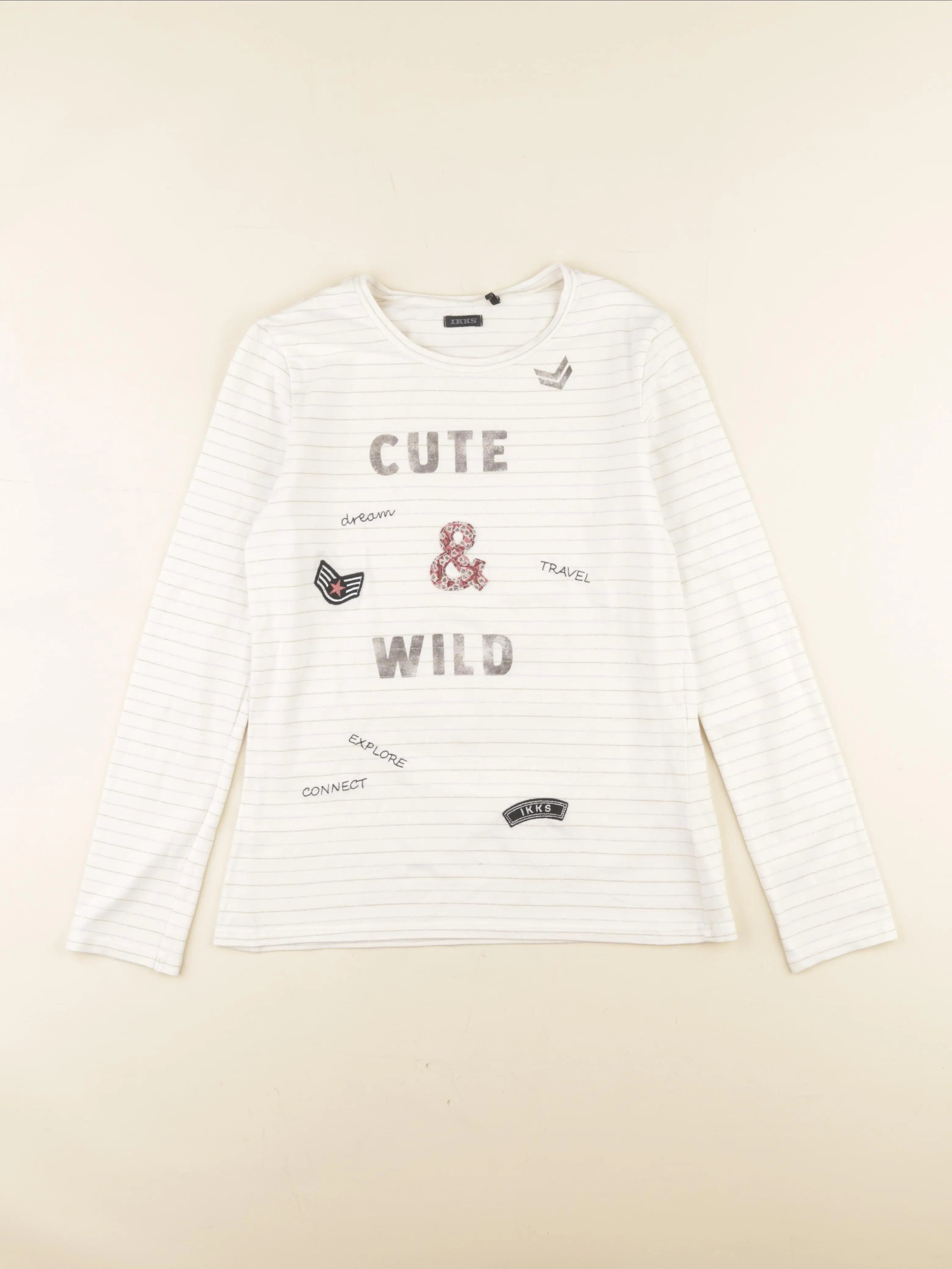 IKKS - tee-shirt blanc - 12 ans