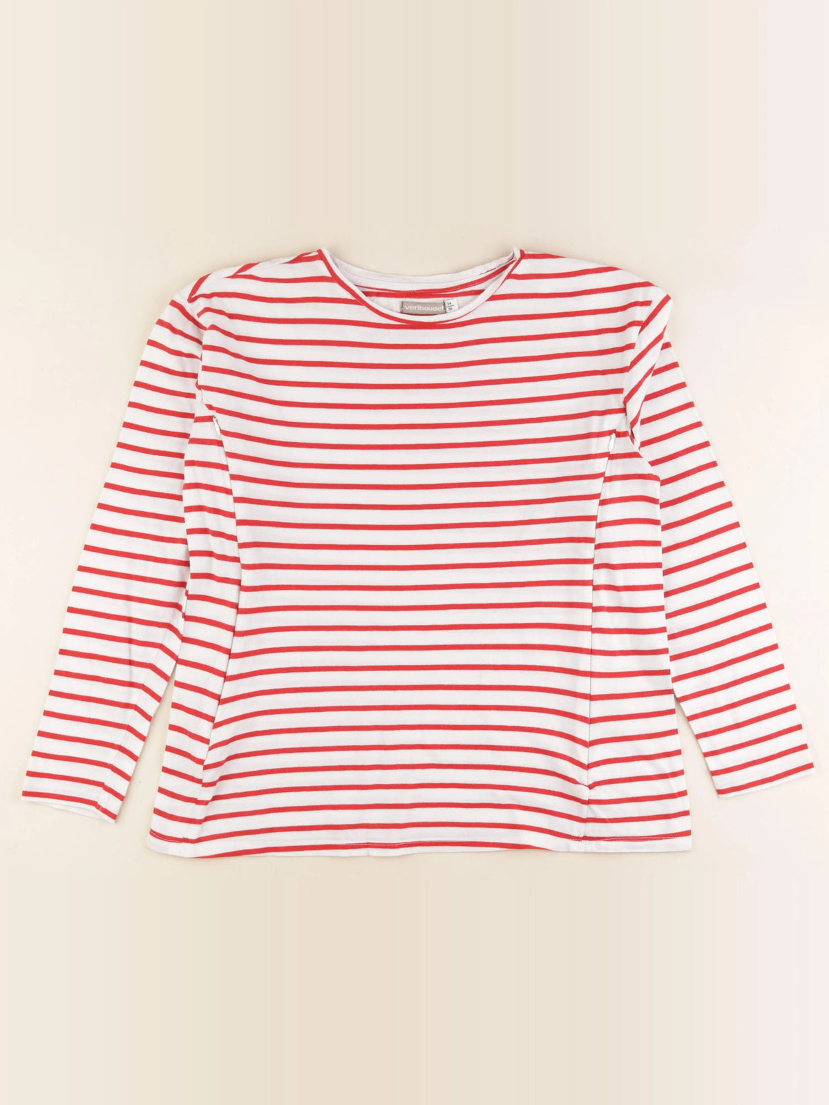 Vertbaudet - tee-shirt grossesse blanc, rouge - 34 à 36