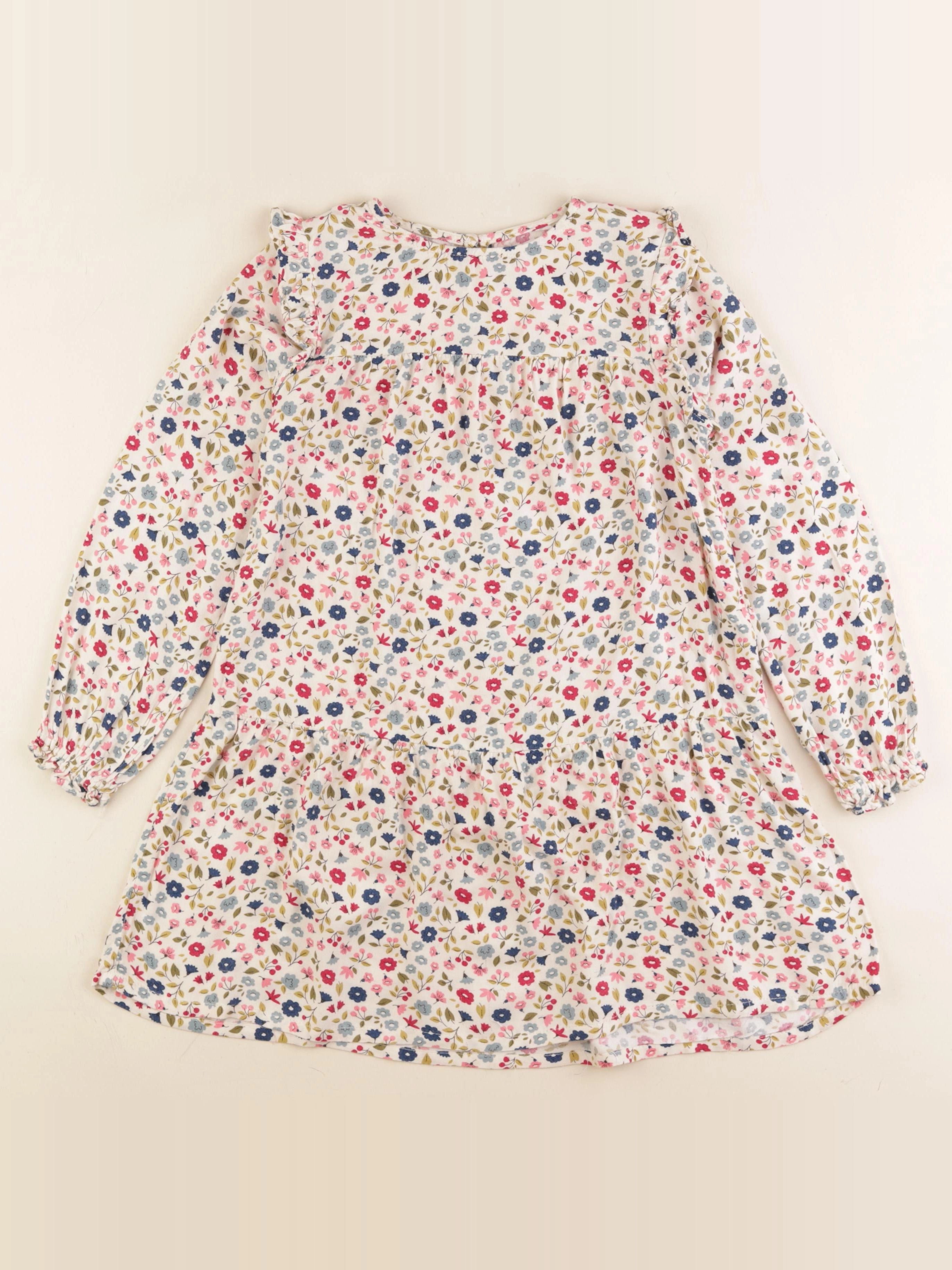 Vertbaudet - robe multicolore - 7 ans