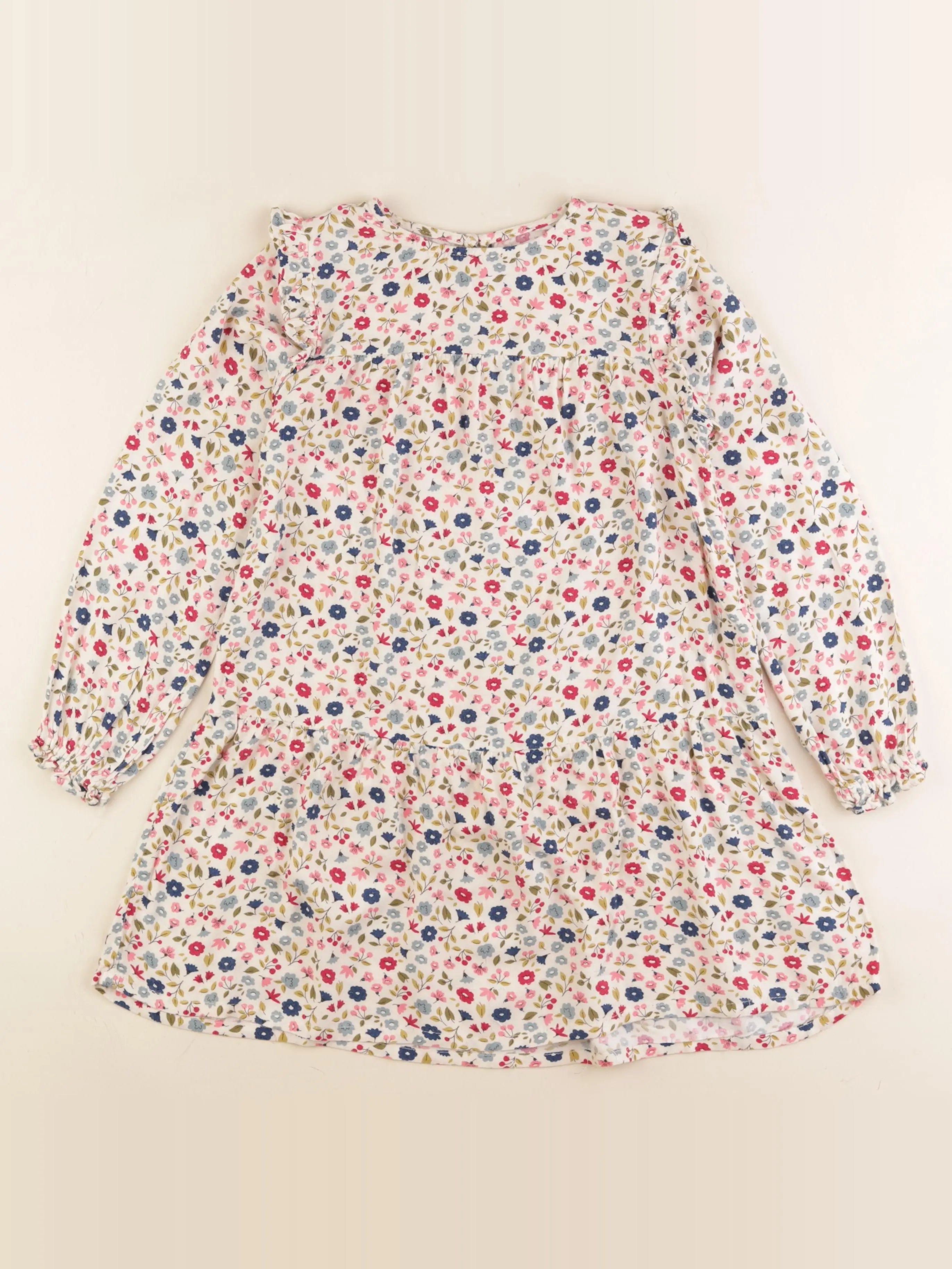 Vertbaudet - robe multicolore - 7 ans