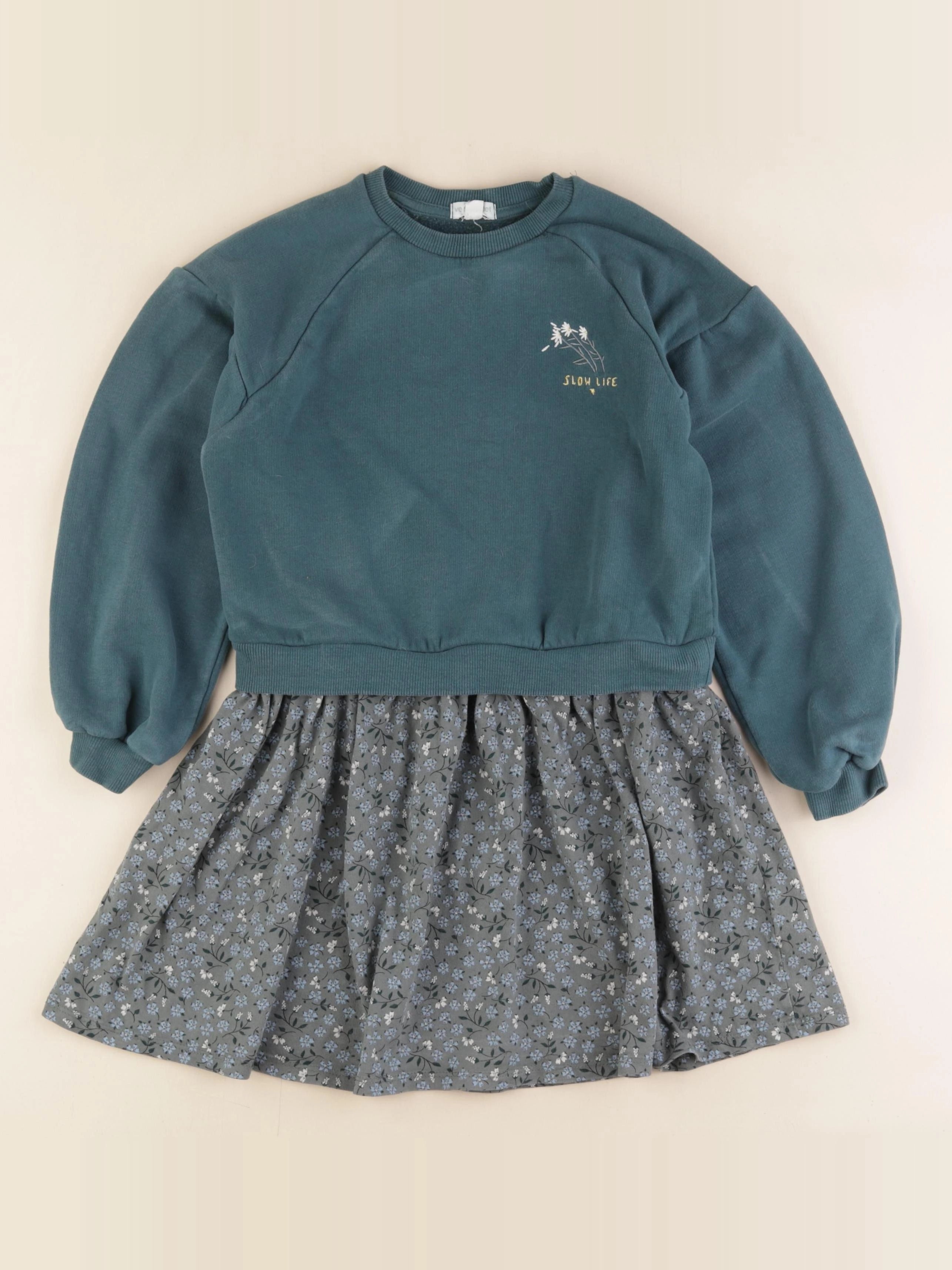 Vertbaudet - robe vert - 8 ans