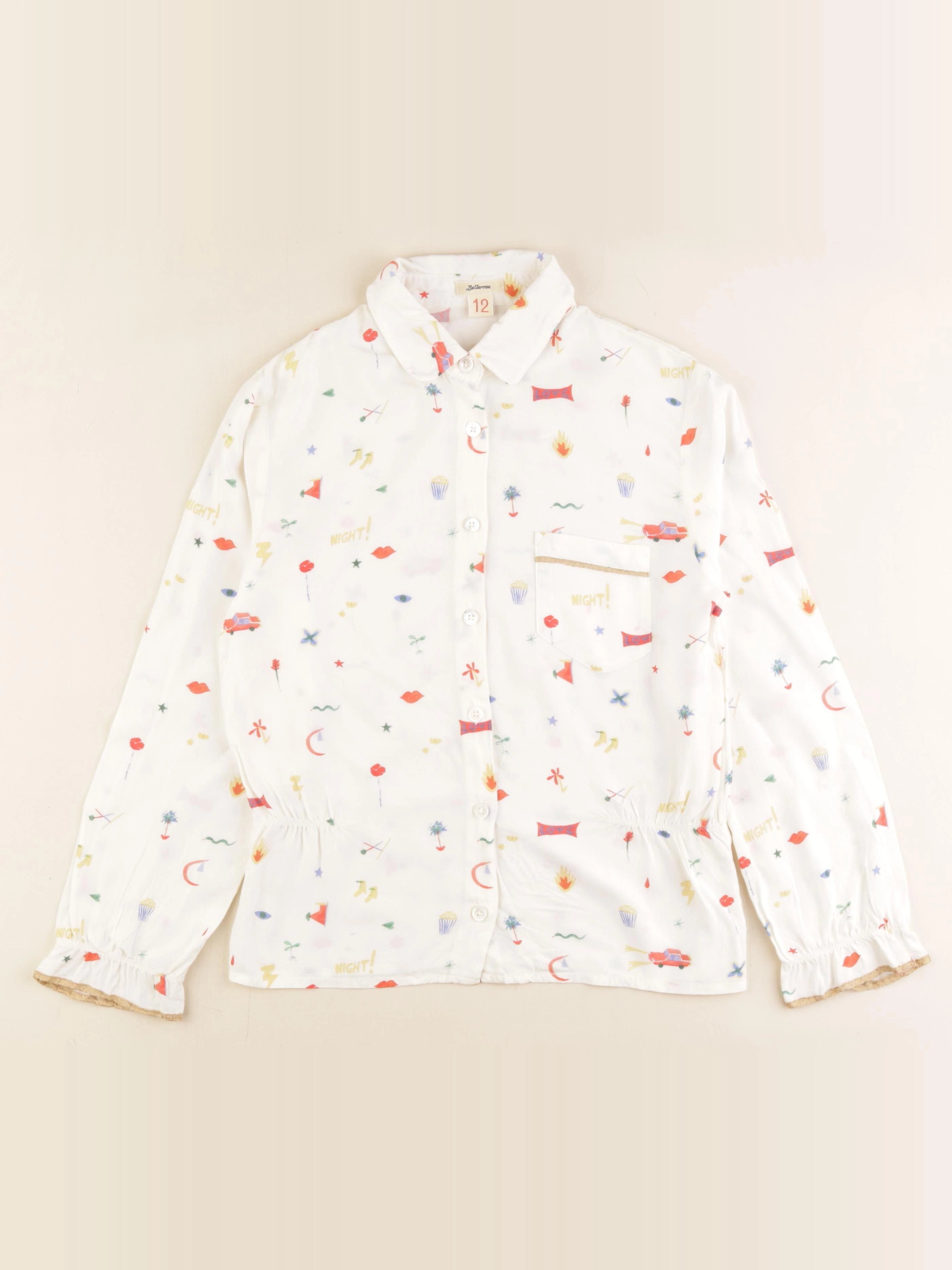 Bellerose - blouse beige - 12 ans
