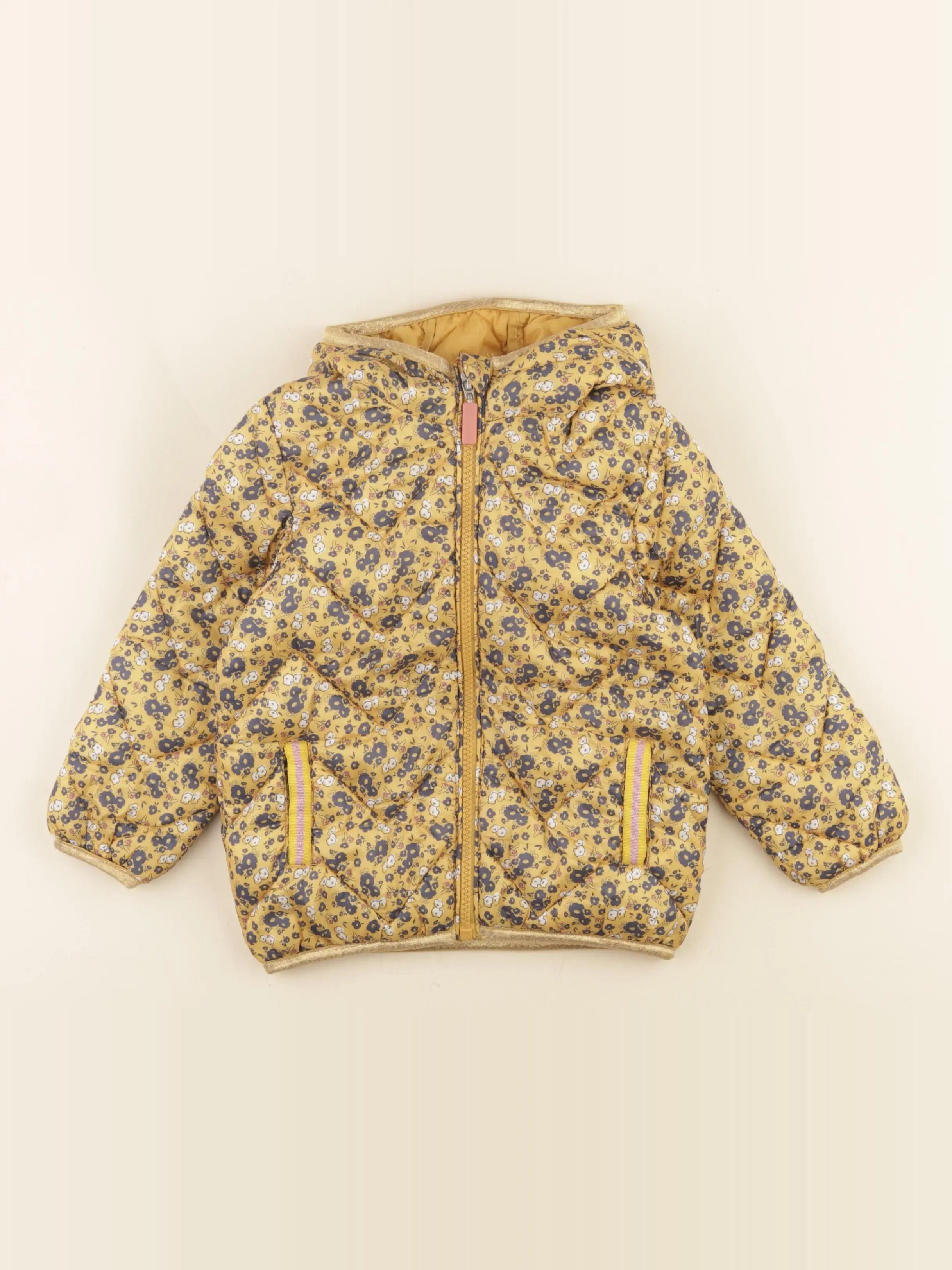 Vertbaudet - doudoune jaune - 3 ans