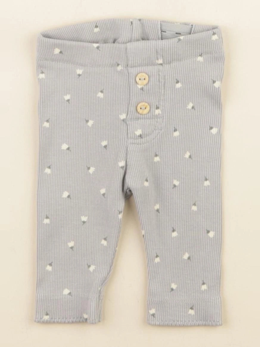 H&M - legging gris - 0 mois