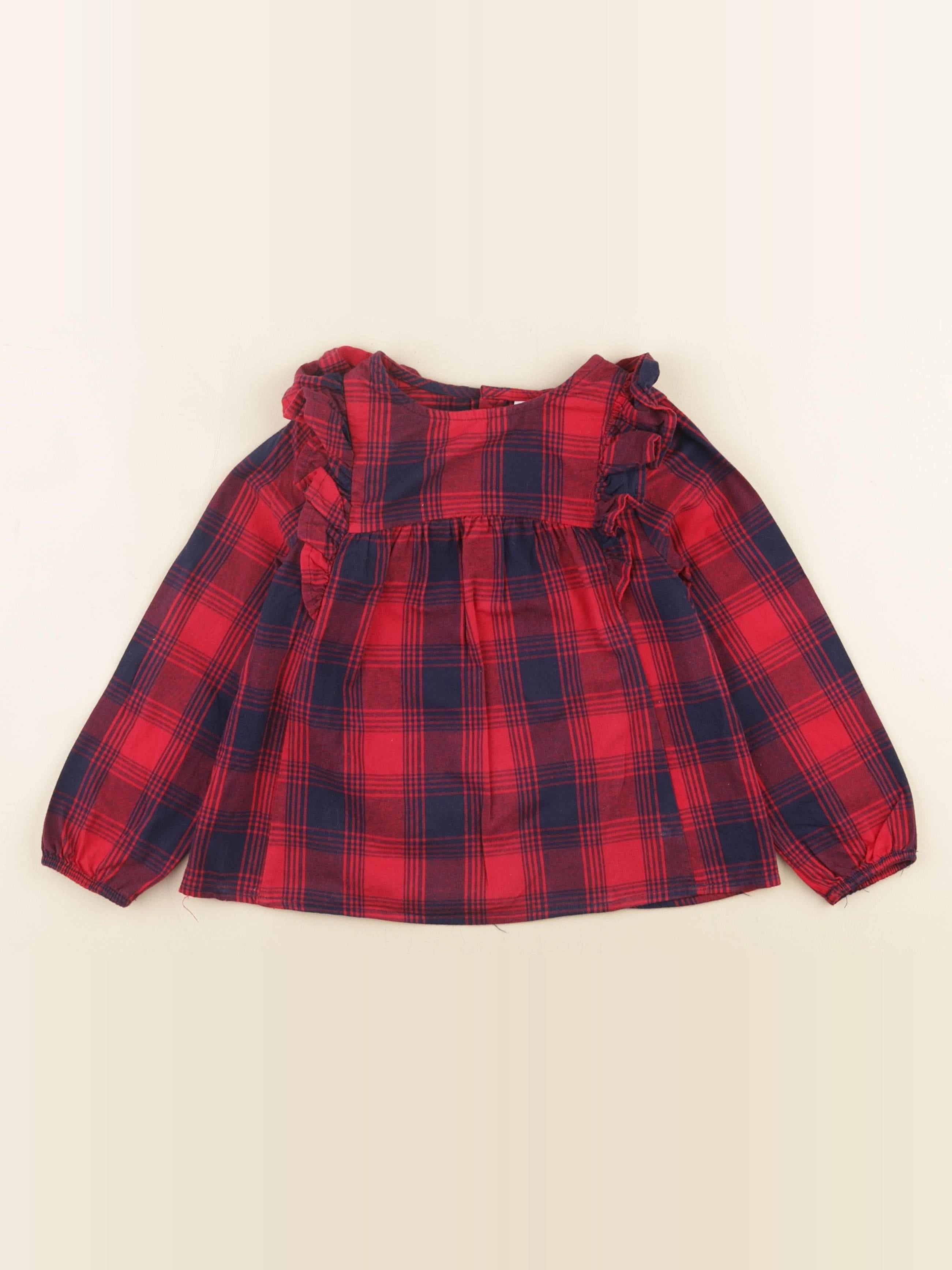Okaidi - blouse rouge - 4 ans