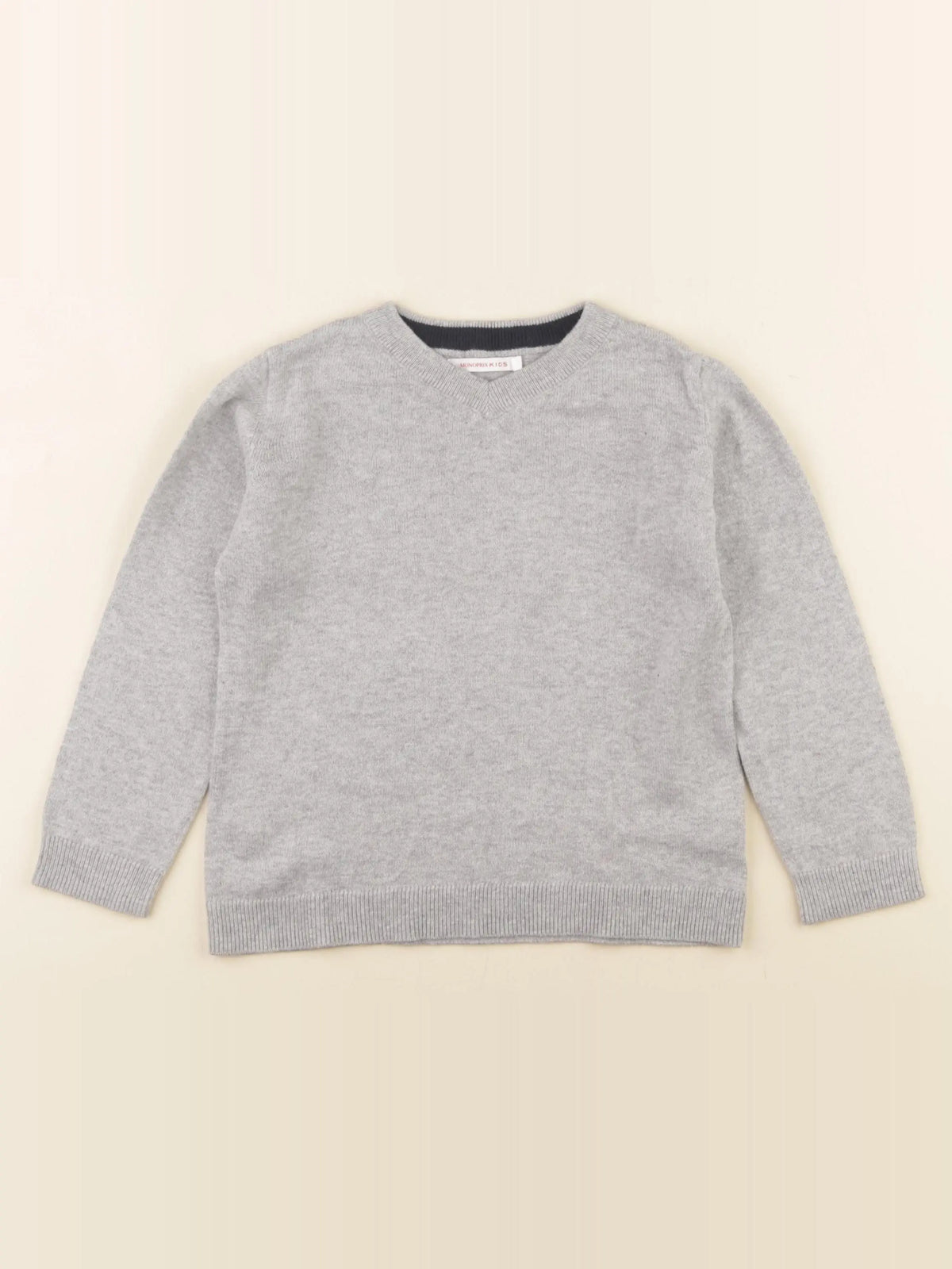 Monoprix - pull gris - 4 ans