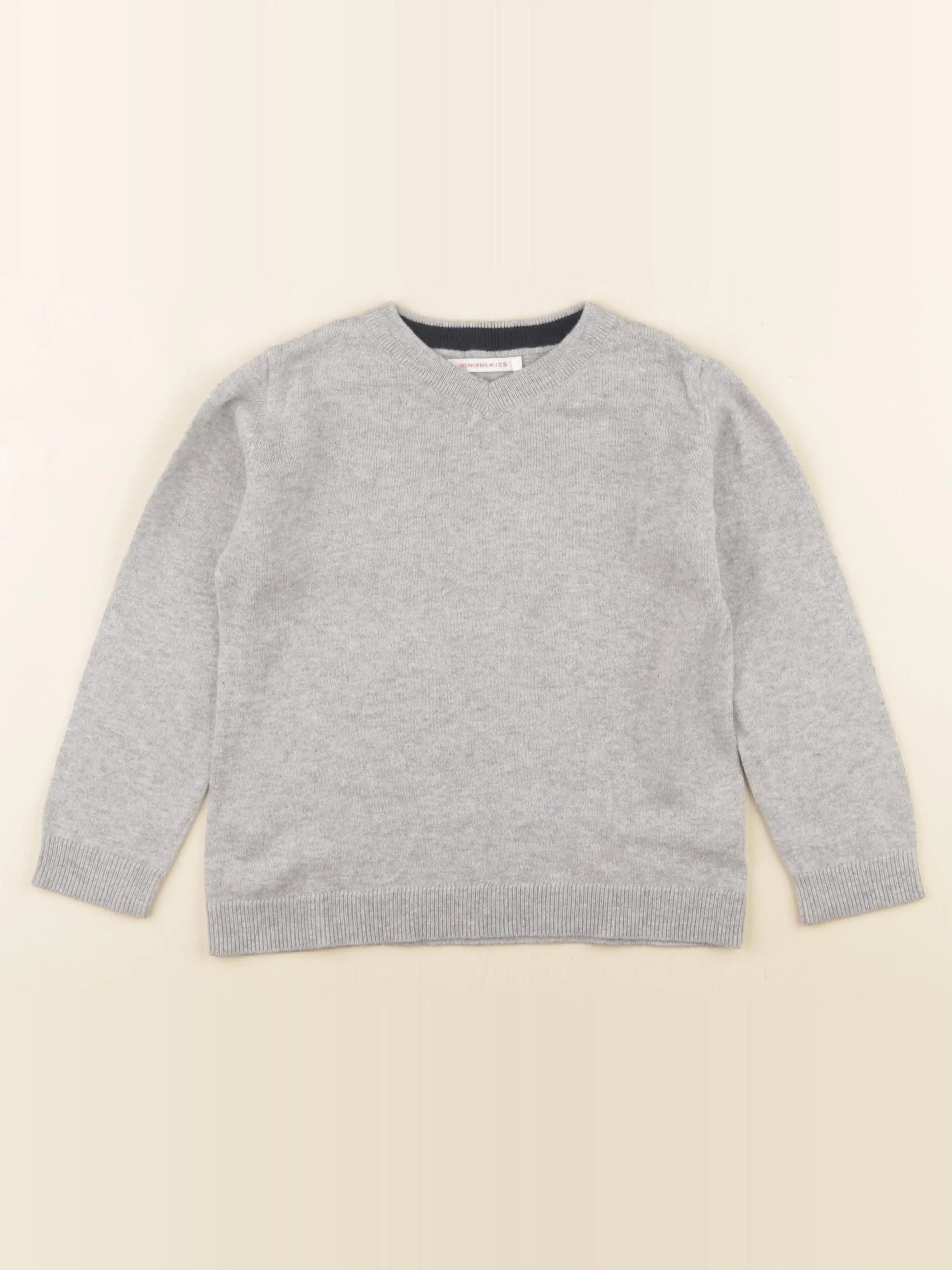 Monoprix - pull gris - 4 ans