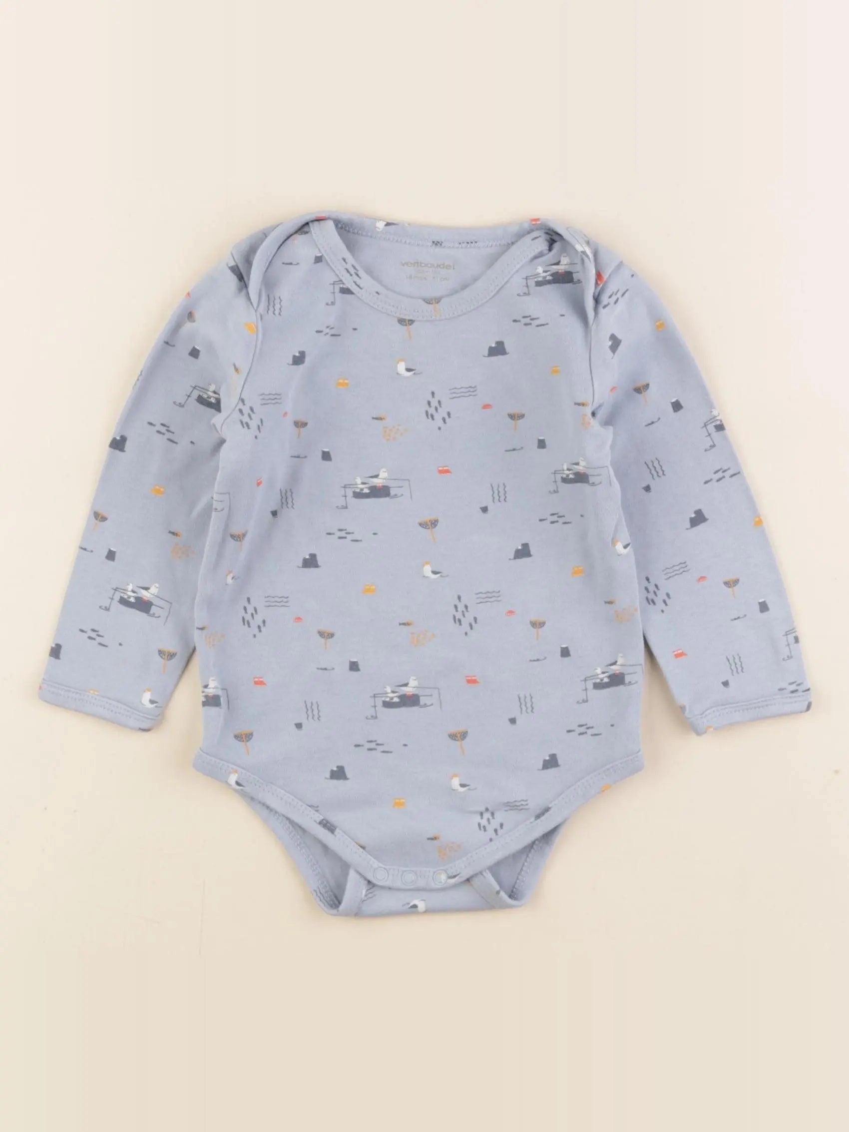 Vertbaudet - body bleu - 18 mois
