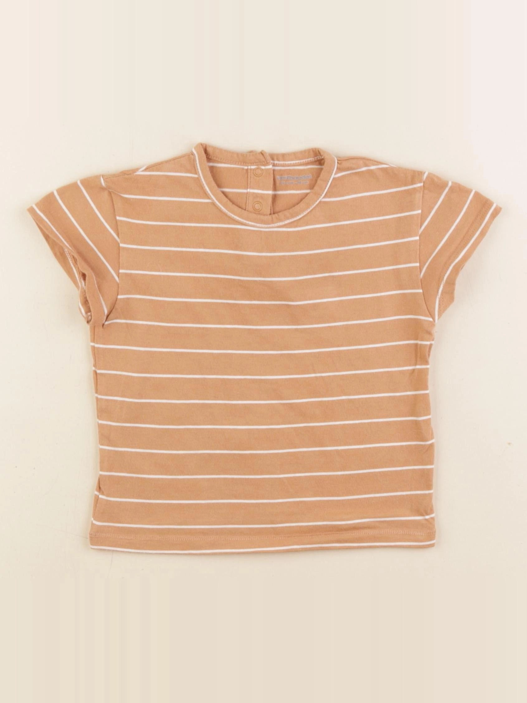 Vertbaudet - tee-shirt marron - 24 mois