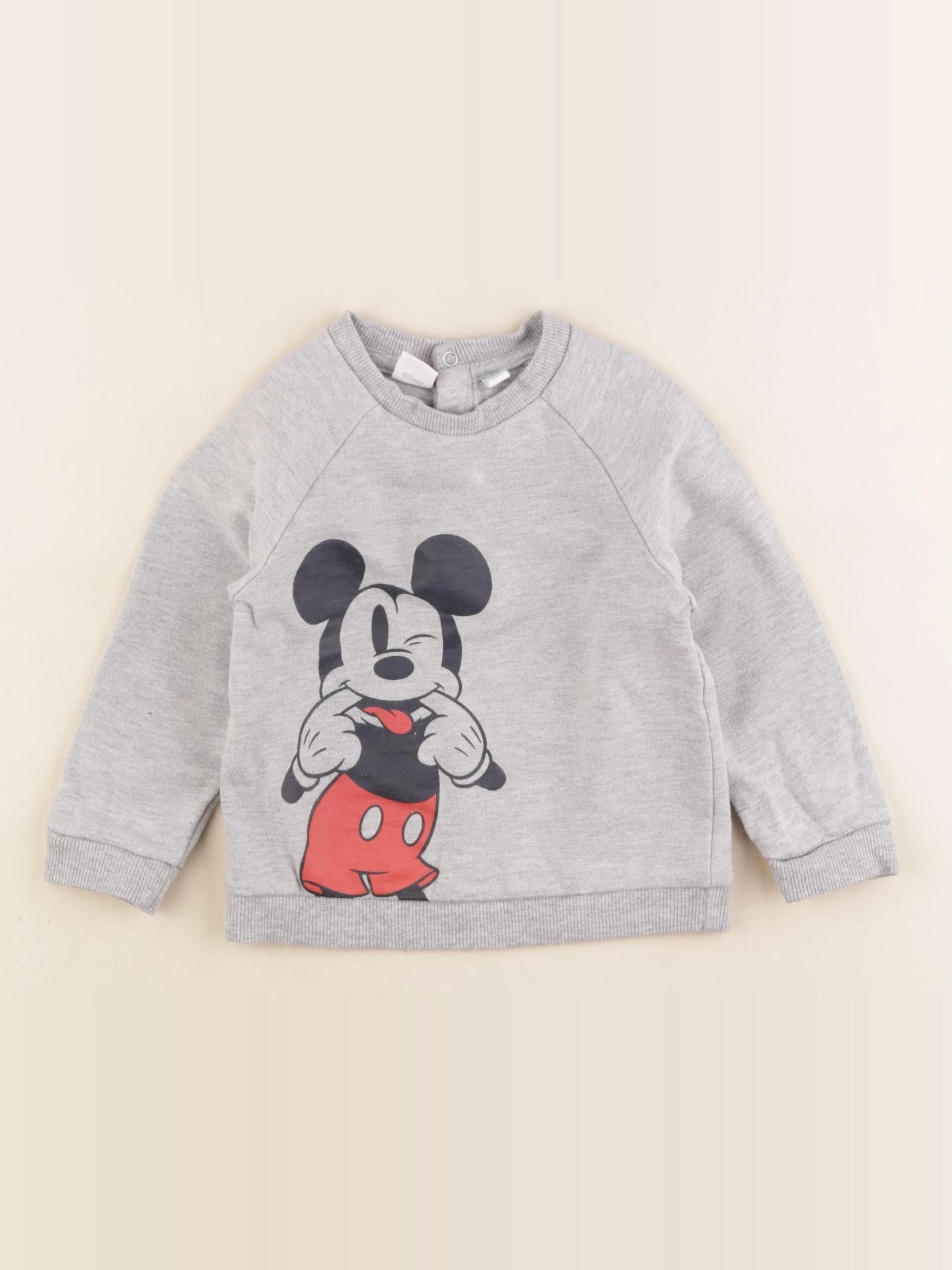 Vertbaudet - sweat gris - 18 mois