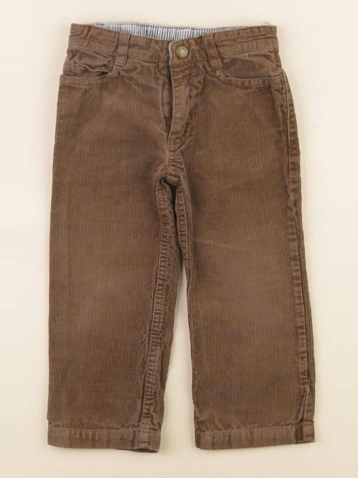 Petit Bateau - pantalon marron - 2 ans