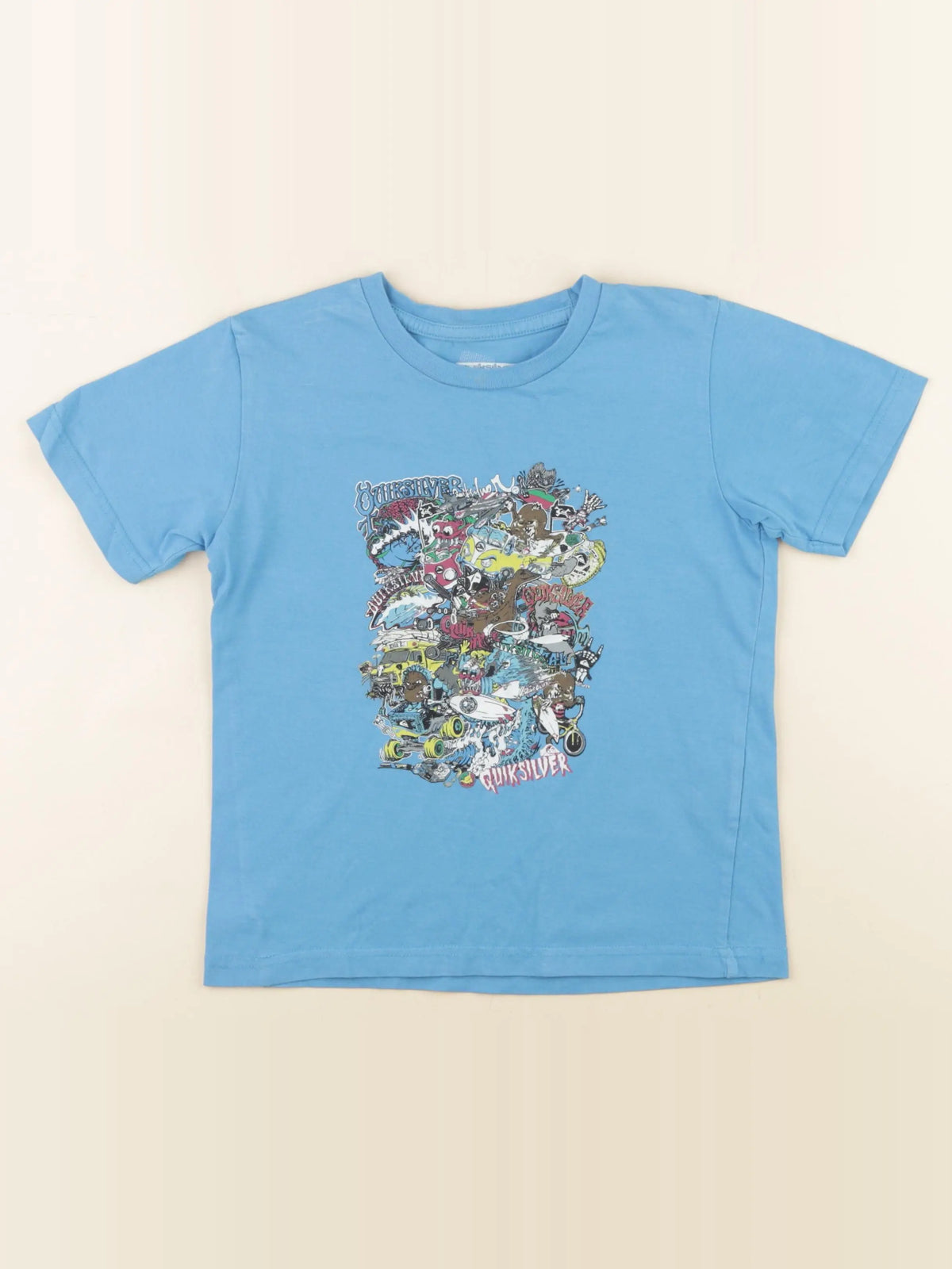 Quiksilver - tee-shirt bleu - 6/7 ans