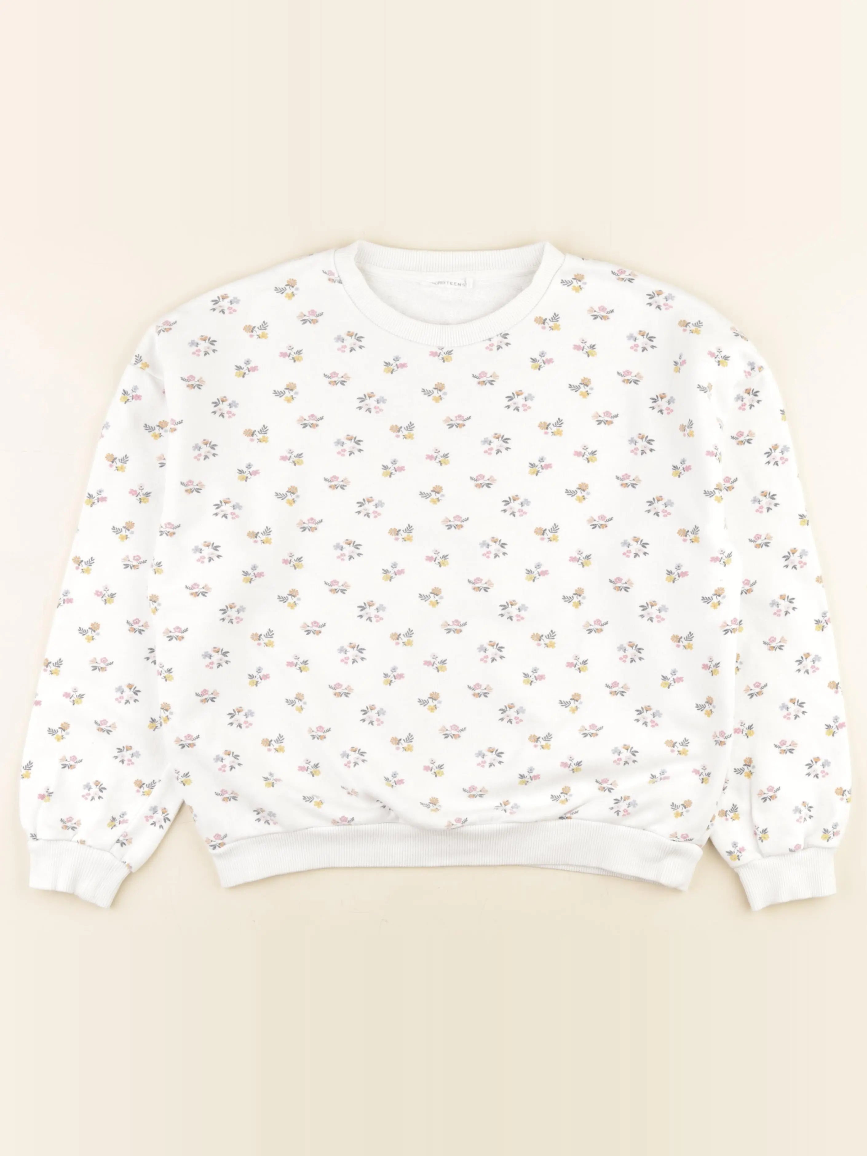 Monoprix - sweat blanc - 14 ans