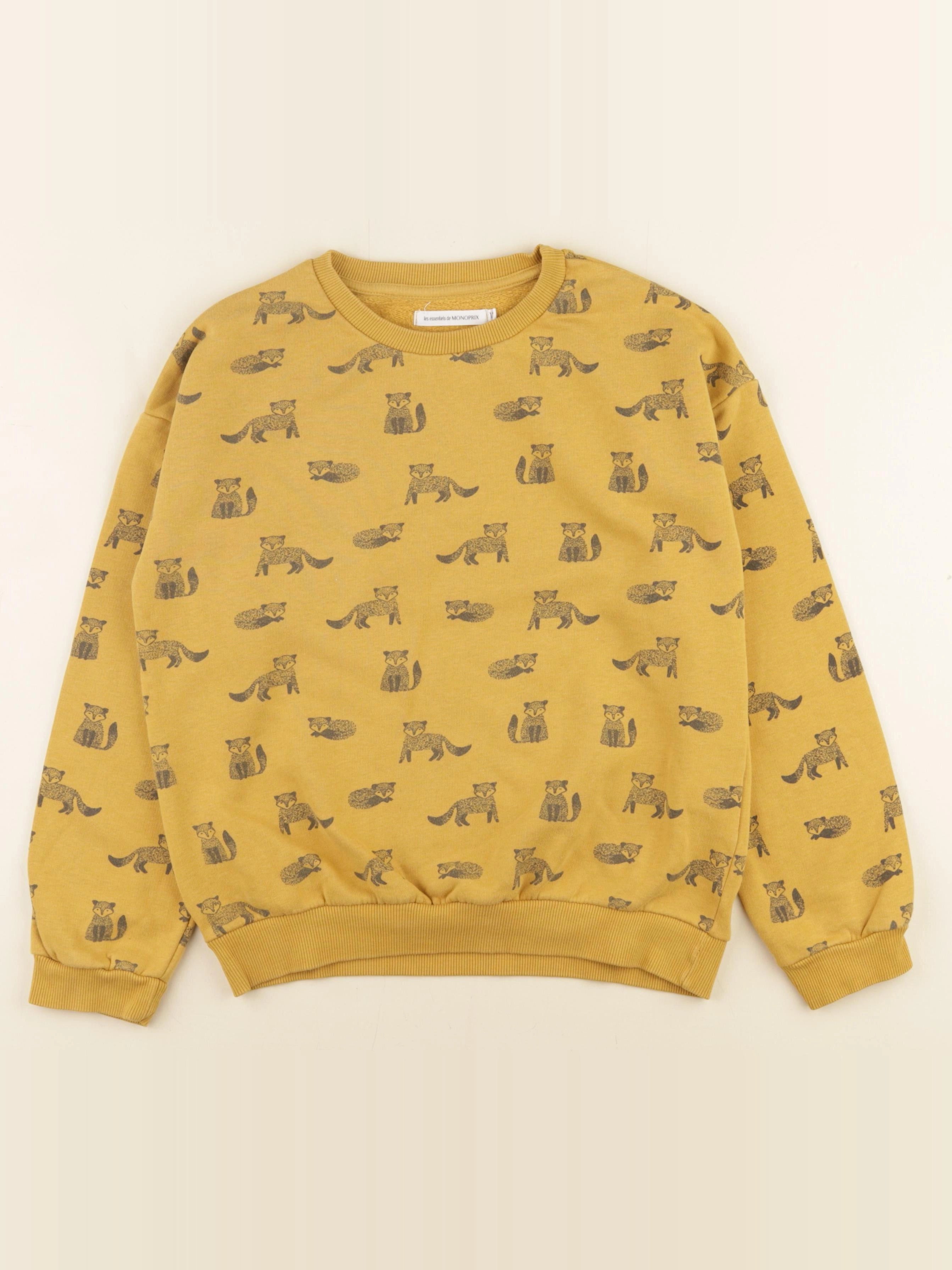 Monoprix - sweat jaune - 12 ans