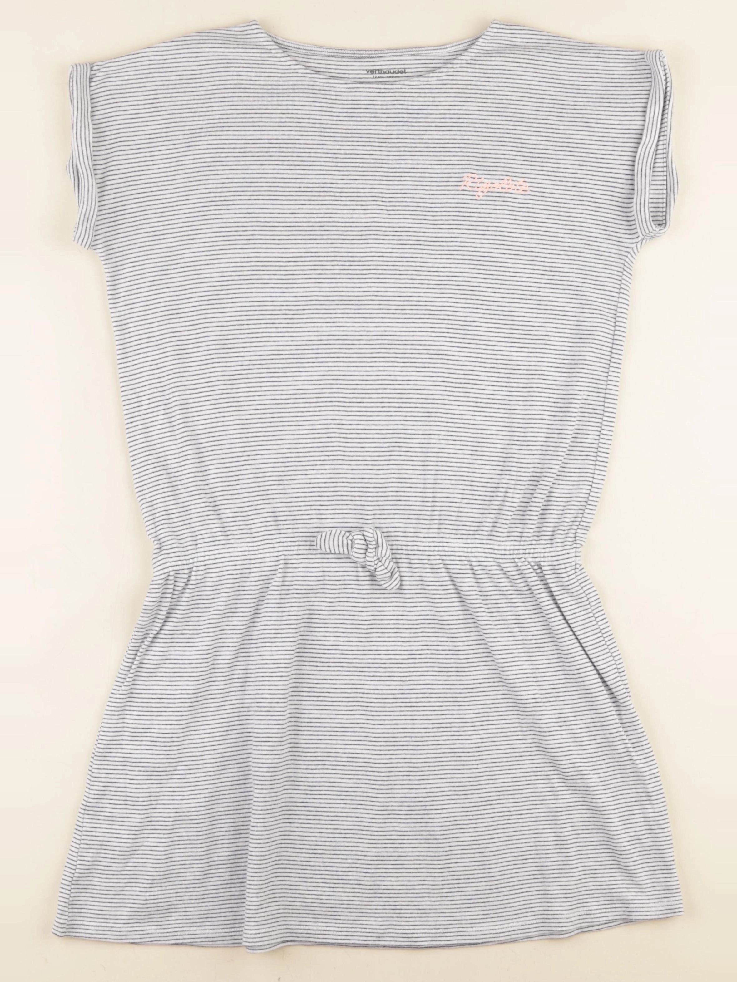 Vertbaudet - robe bleu, blanc - 12 ans