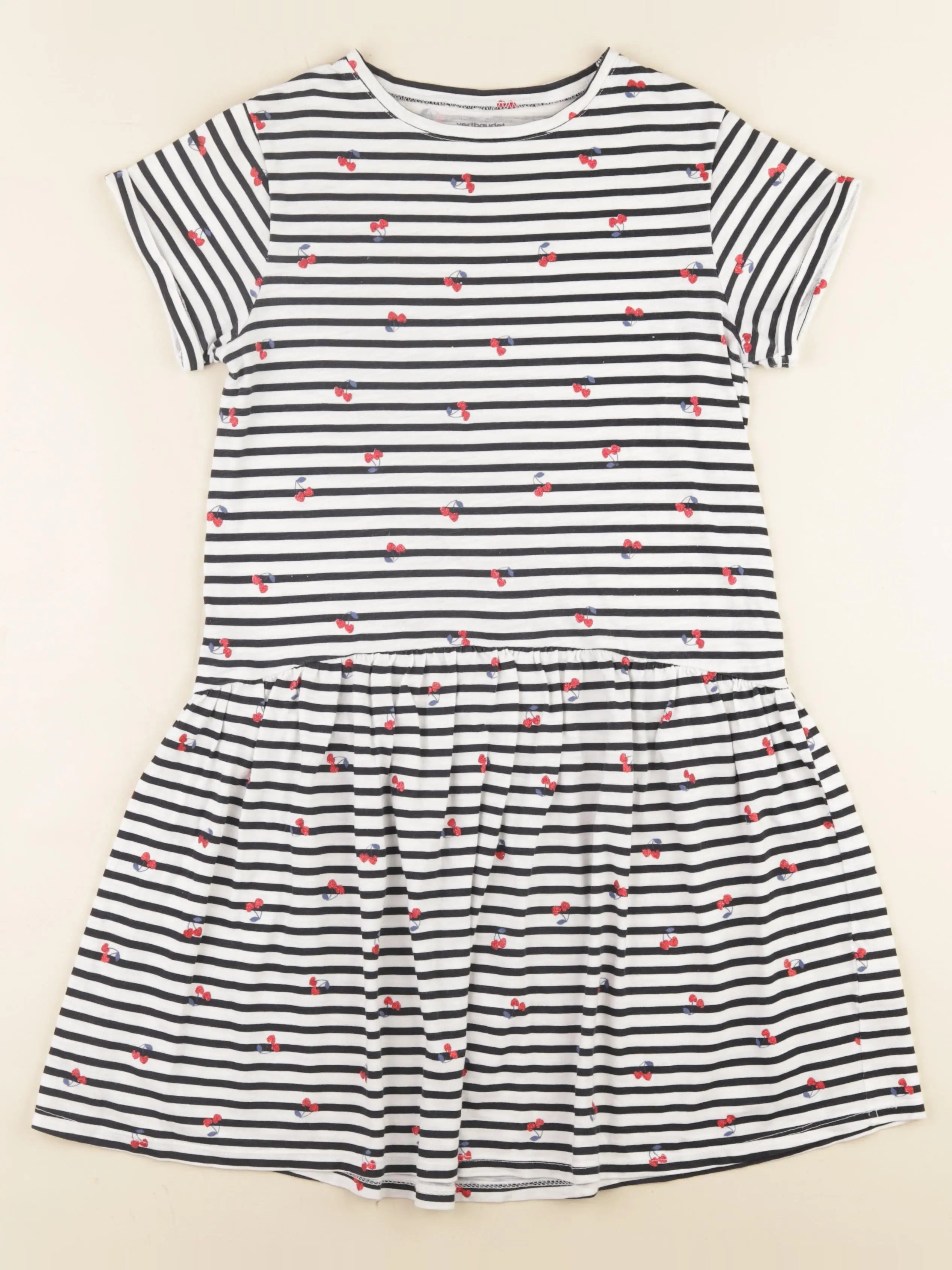 Vertbaudet - robe blanc, bleu - 12 ans