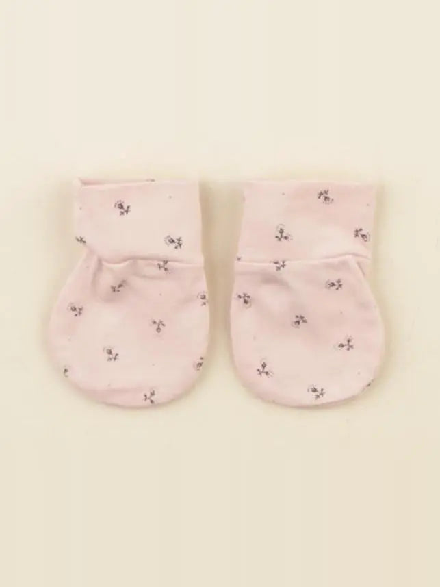 Vertbaudet - moufles rose - 0 mois