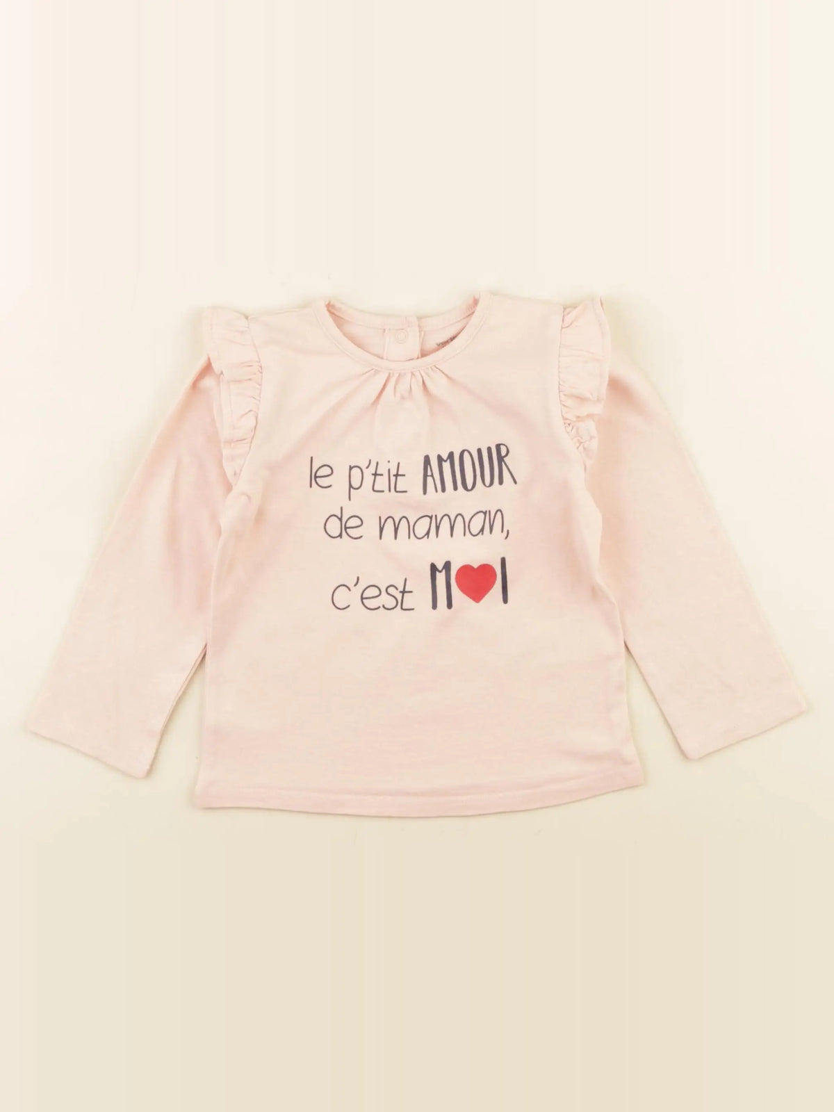 Vertbaudet - tee-shirt rose - 18 mois