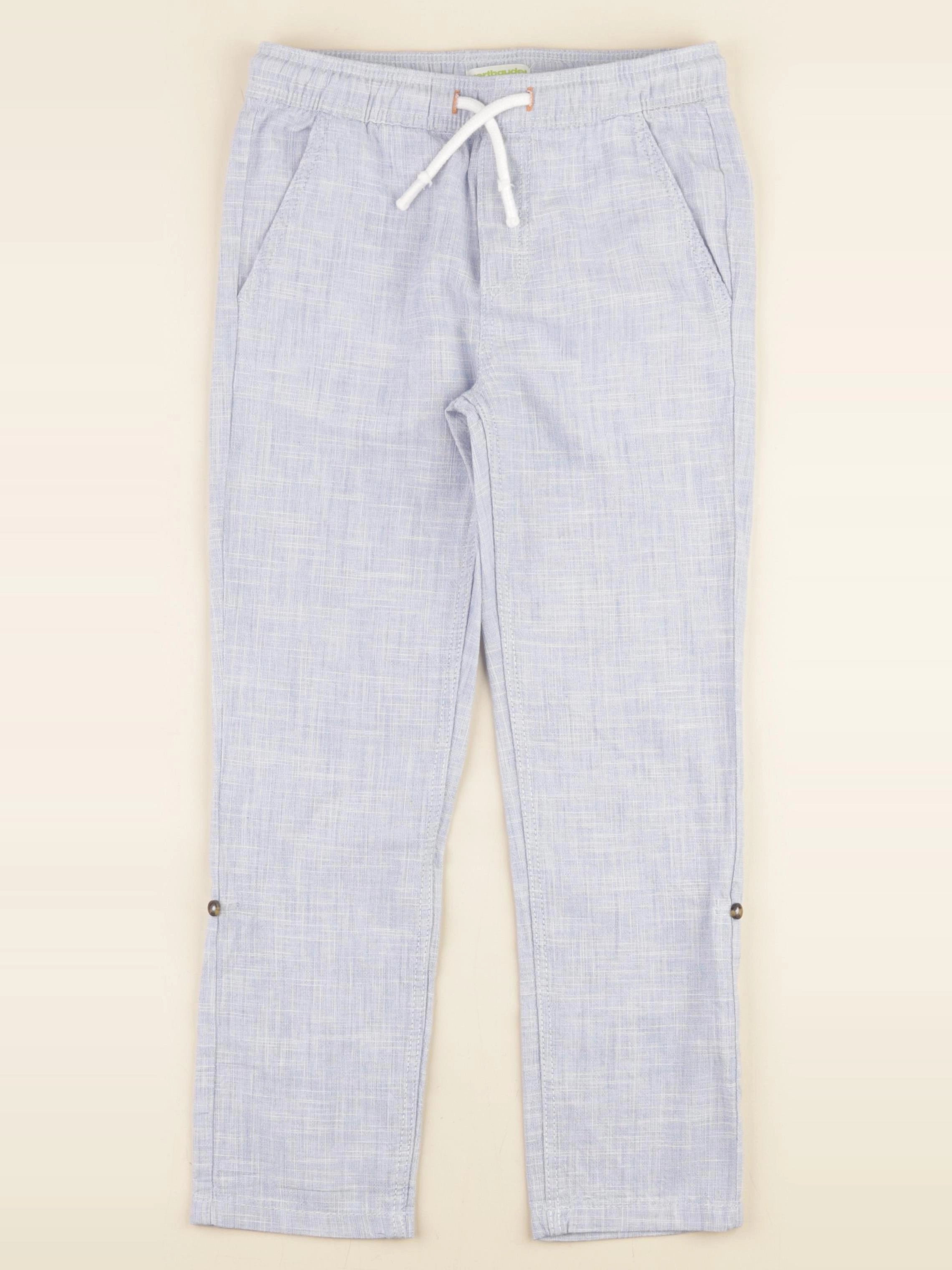 Vertbaudet - pantalon bleu - 7 ans