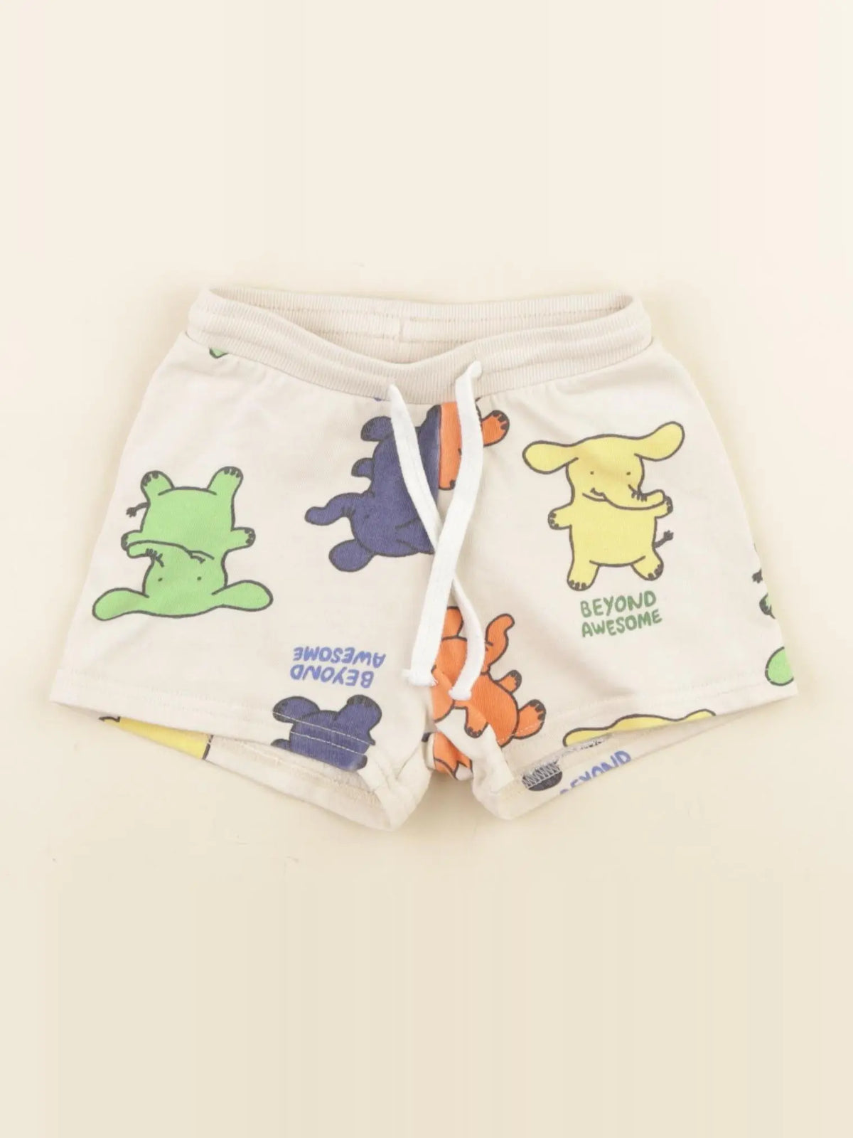 H&M - short beige, multicolore - 18 mois