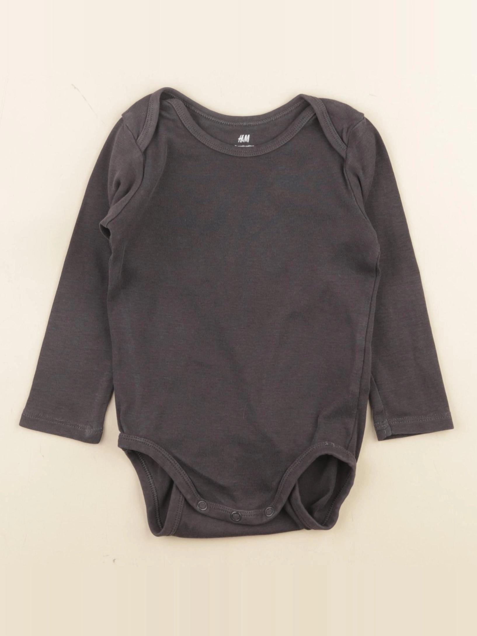 H&M - body gris - 9 mois