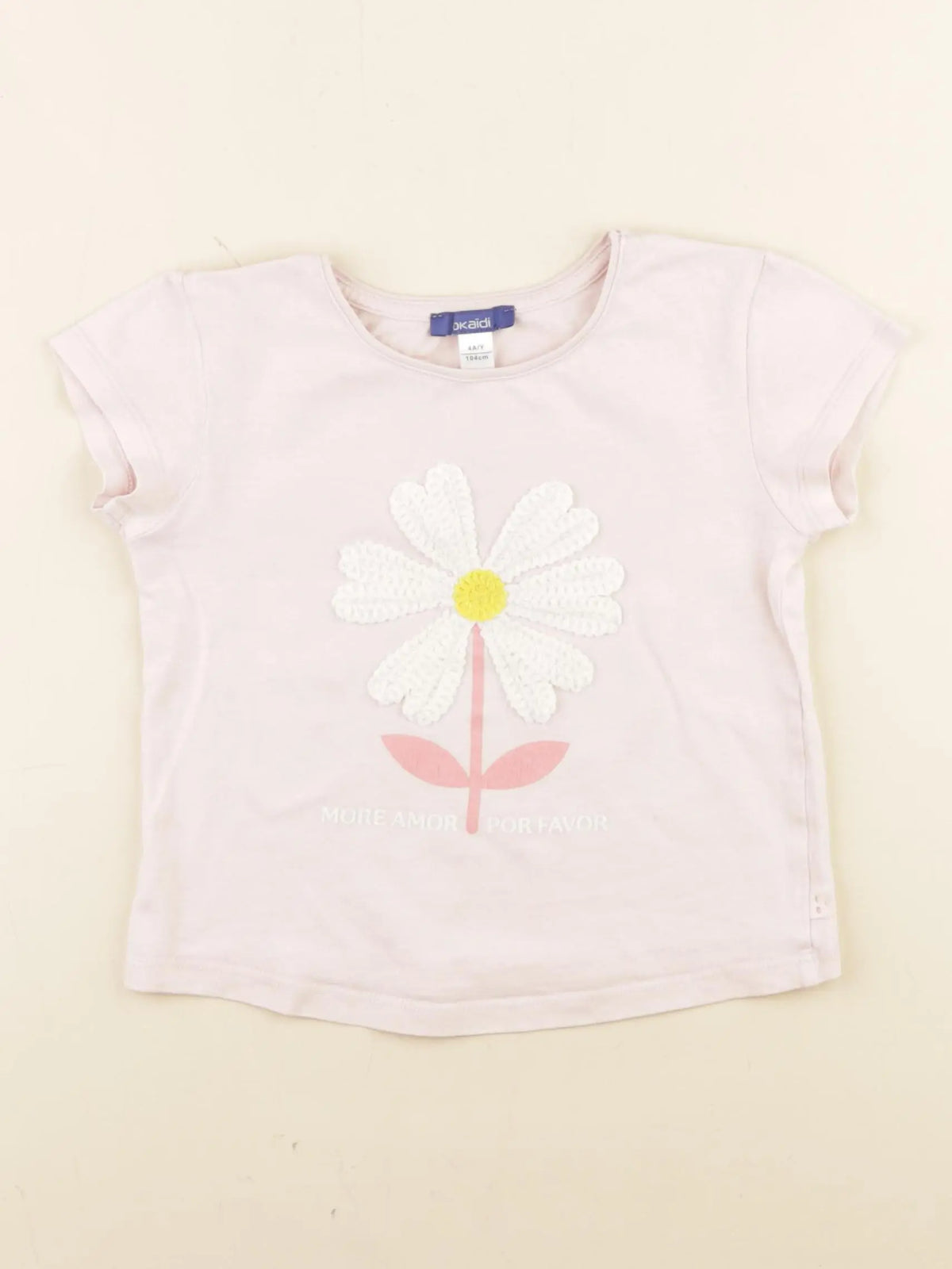 Okaidi - tee-shirt rose - 4 ans