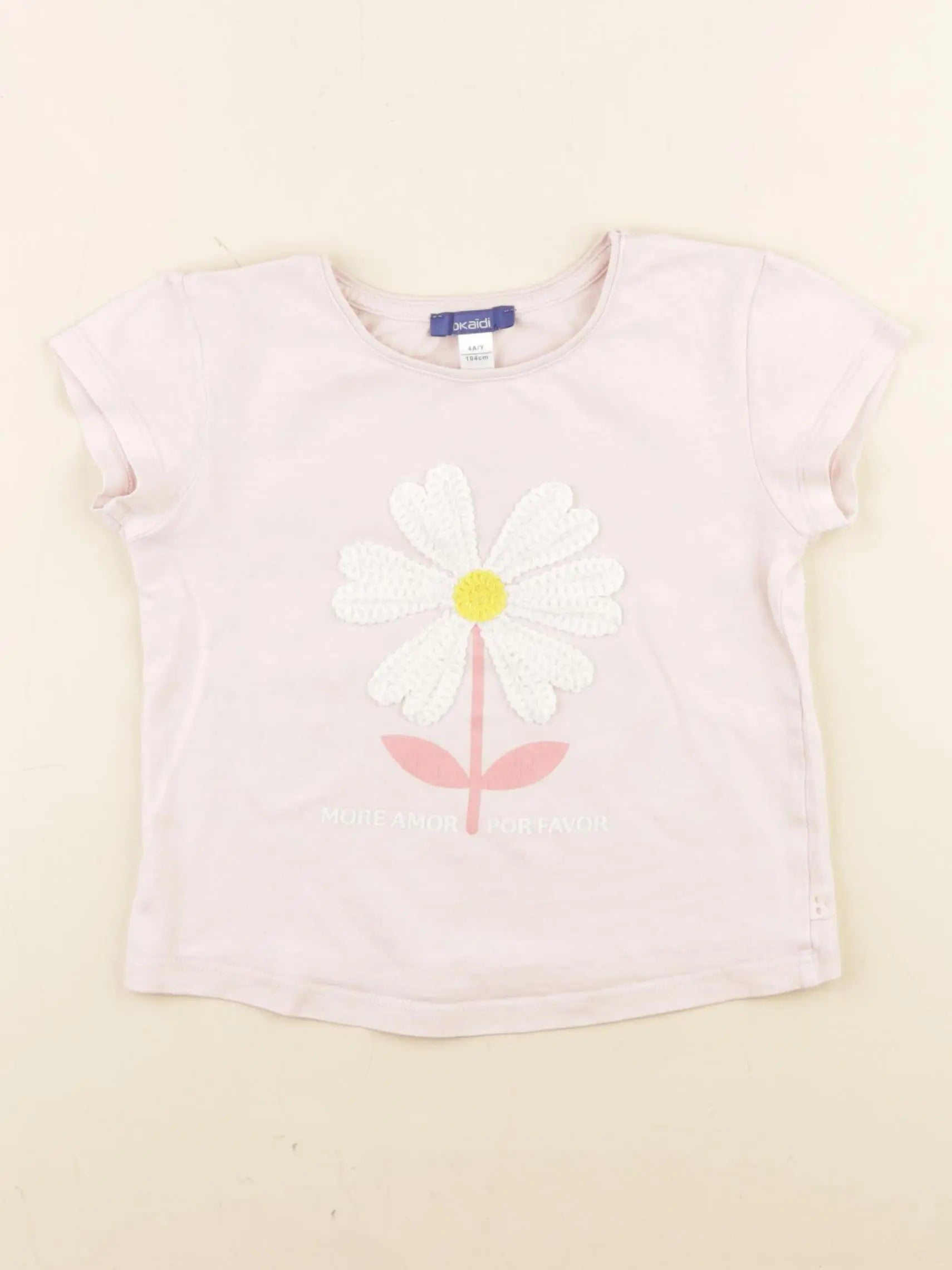 Okaidi - tee-shirt rose - 4 ans