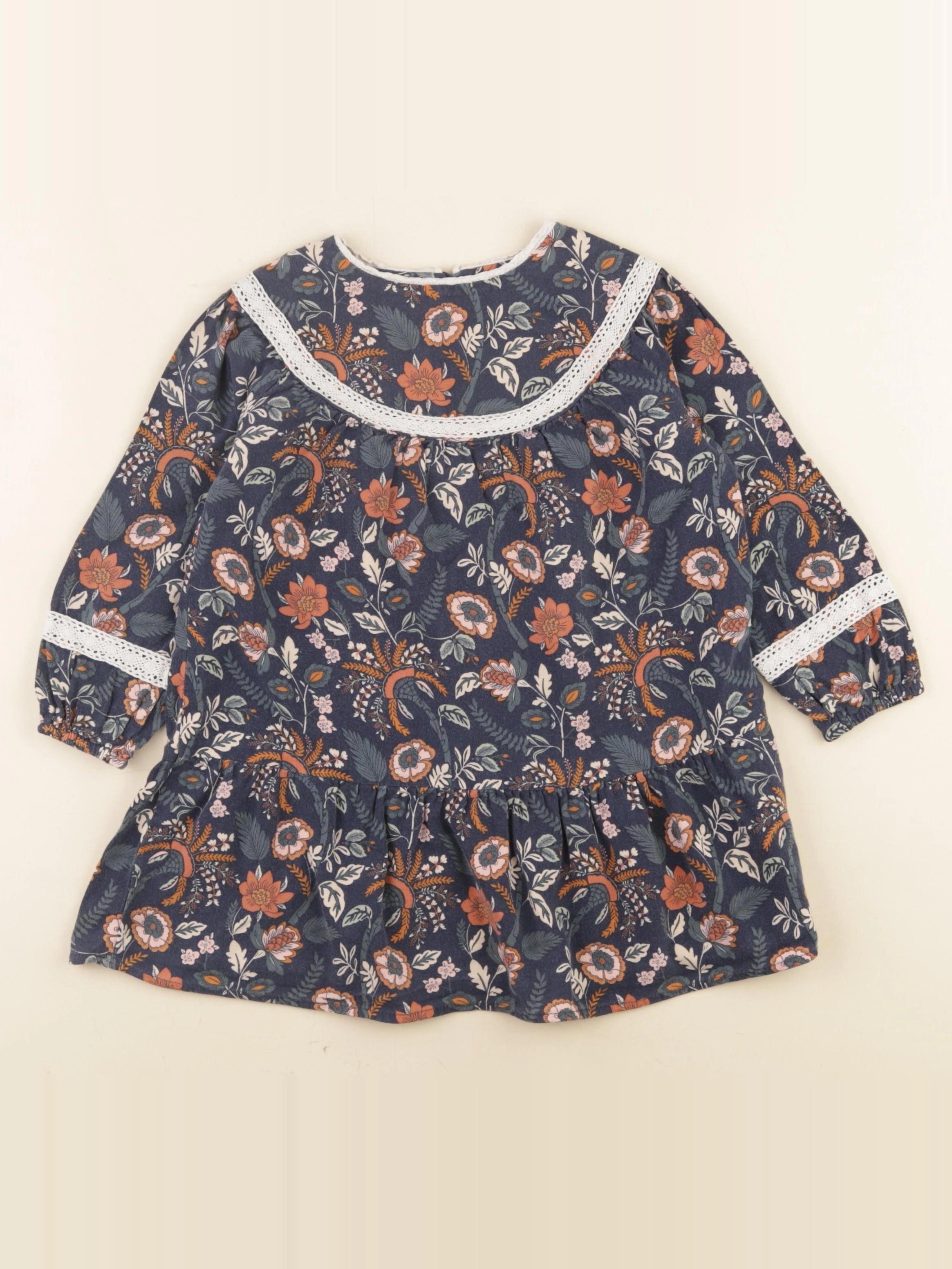 Vertbaudet - robe multicolore - 3 ans