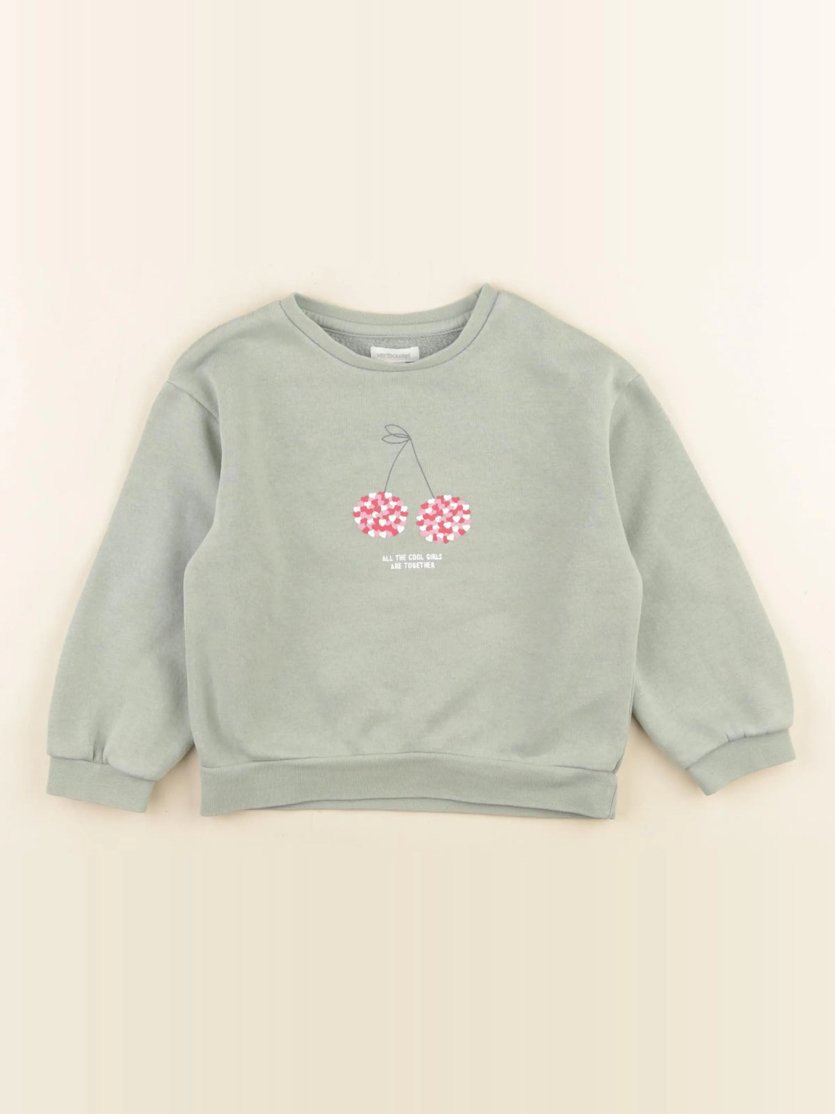 Vertbaudet - sweat vert - 4 ans