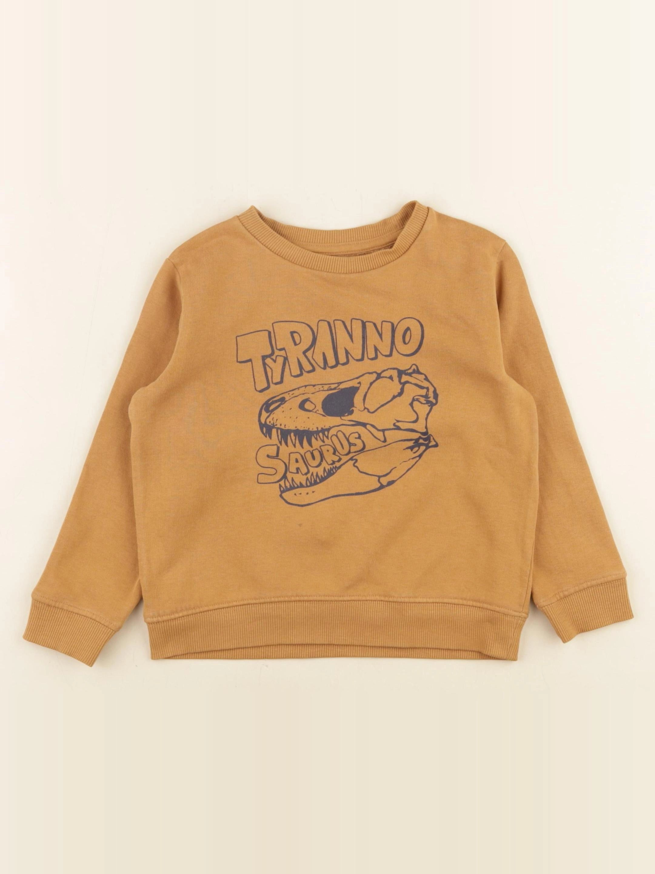 Vertbaudet - sweat marron - 4 ans