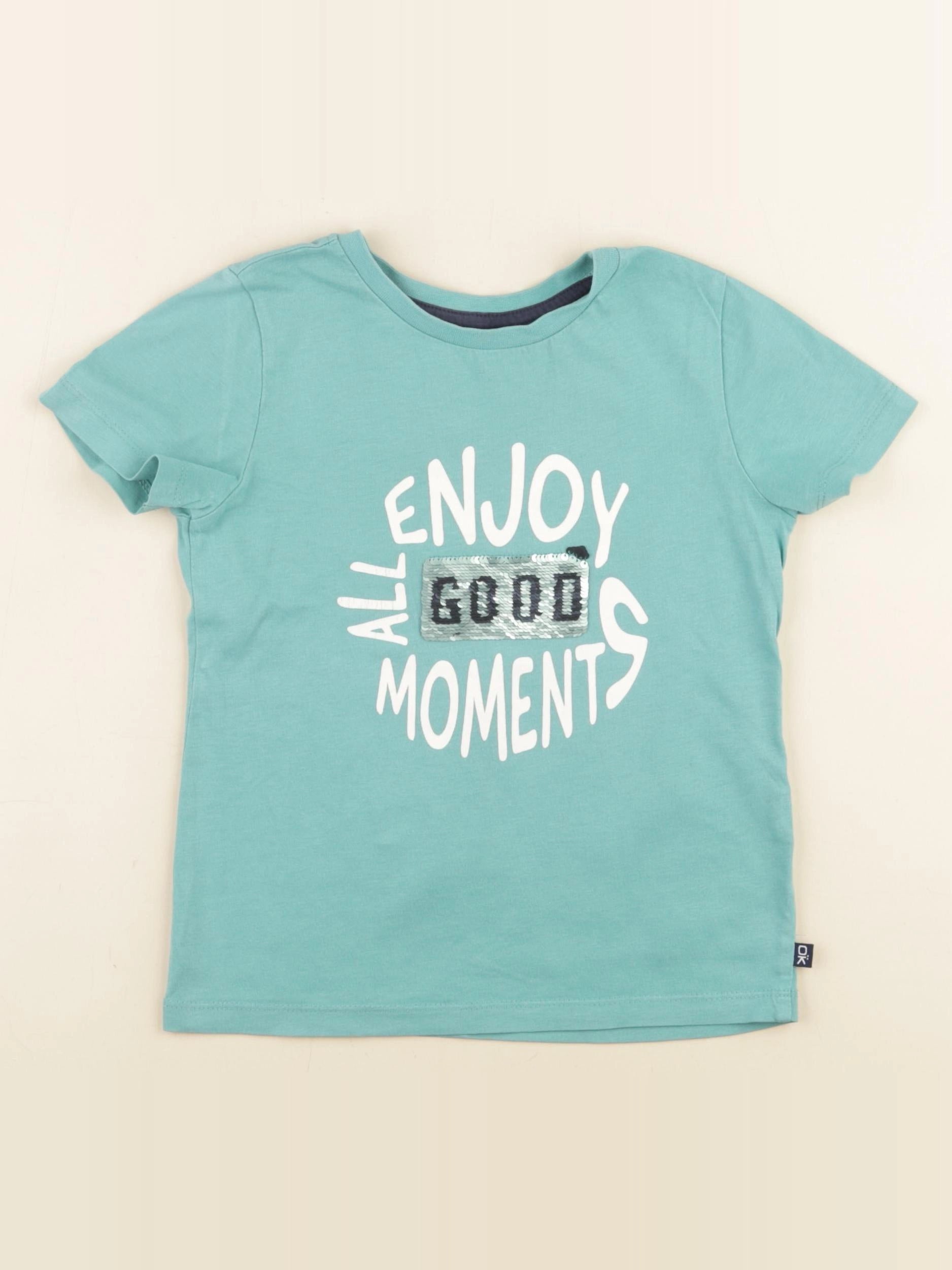 Okaidi - tee-shirt bleu - 3 ans