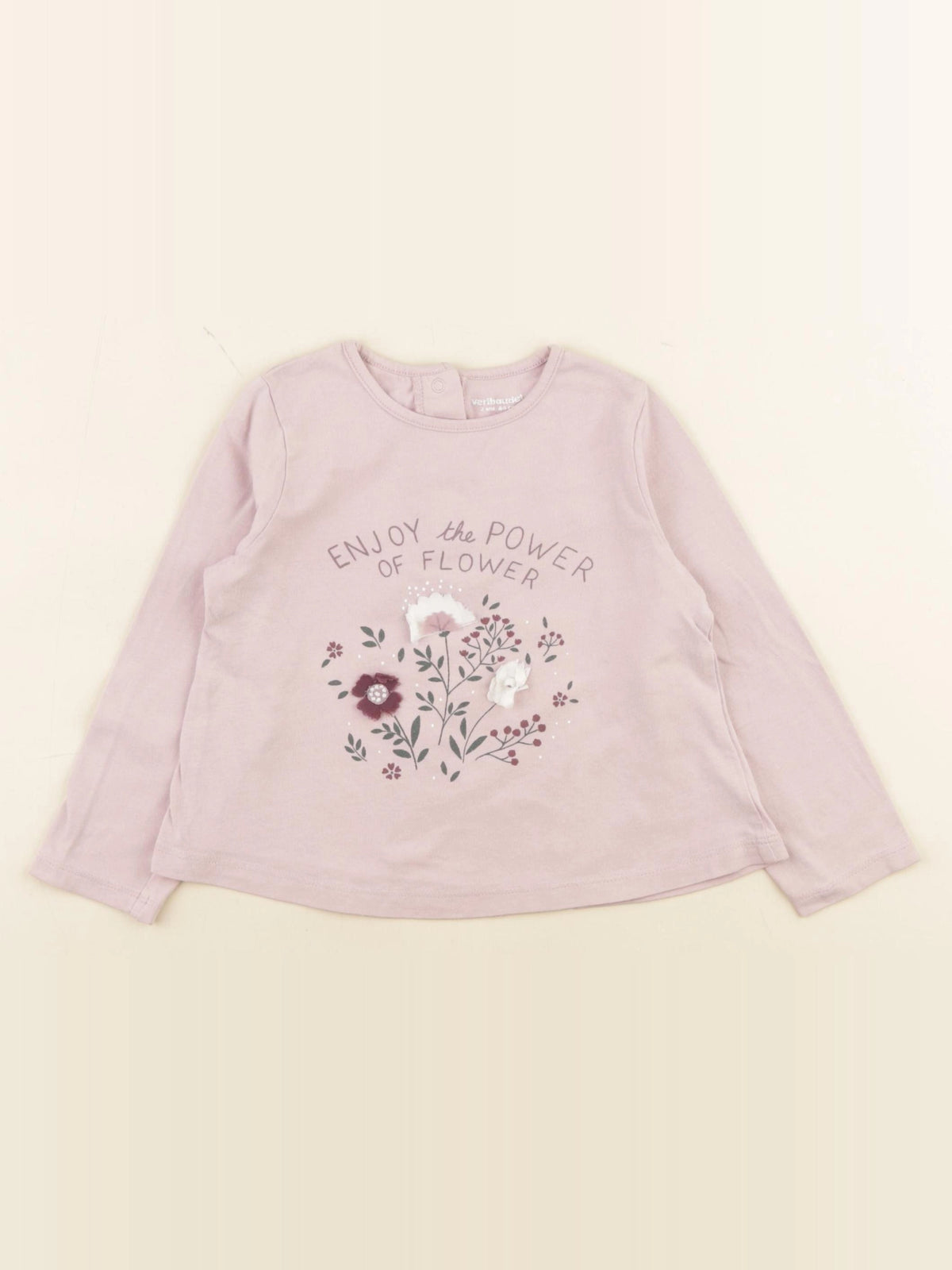 Vertbaudet - tee-shirt rose - 2 ans