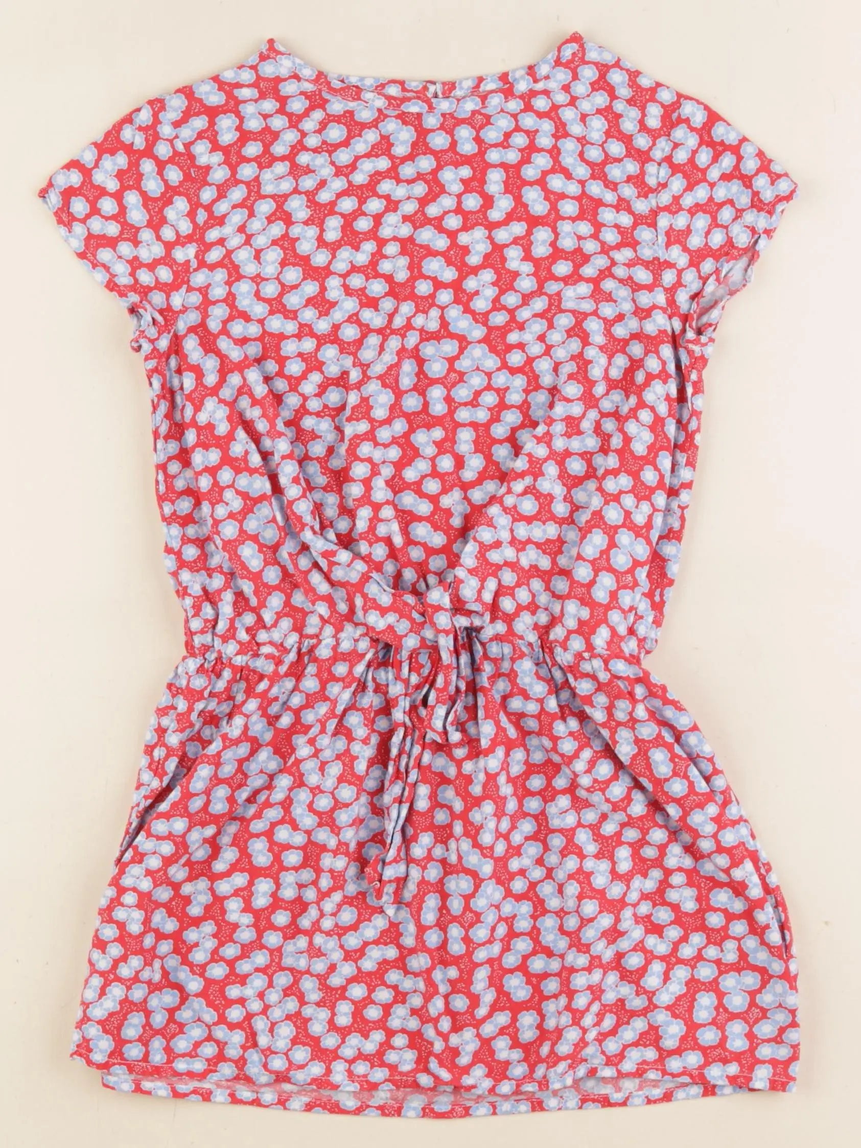 Vertbaudet - robe bleu, rouge - 5 ans