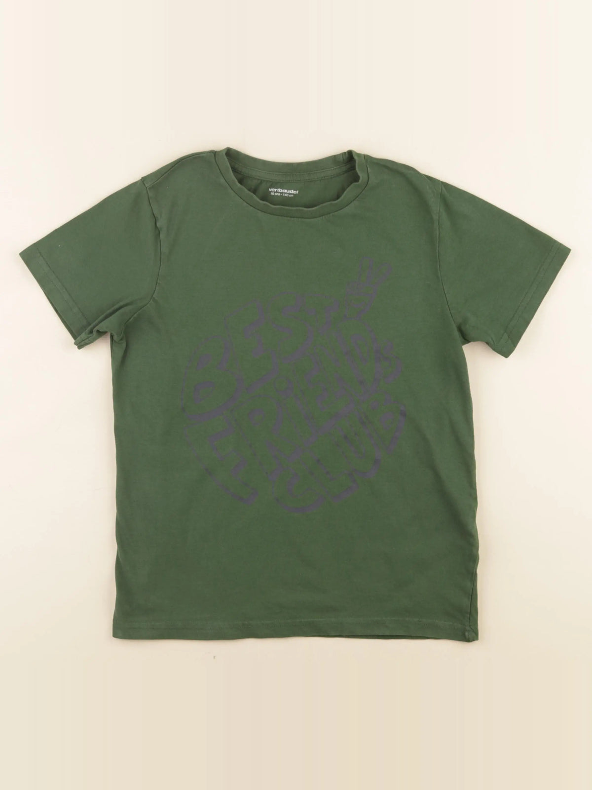 Vertbaudet - tee-shirt vert - 10 ans