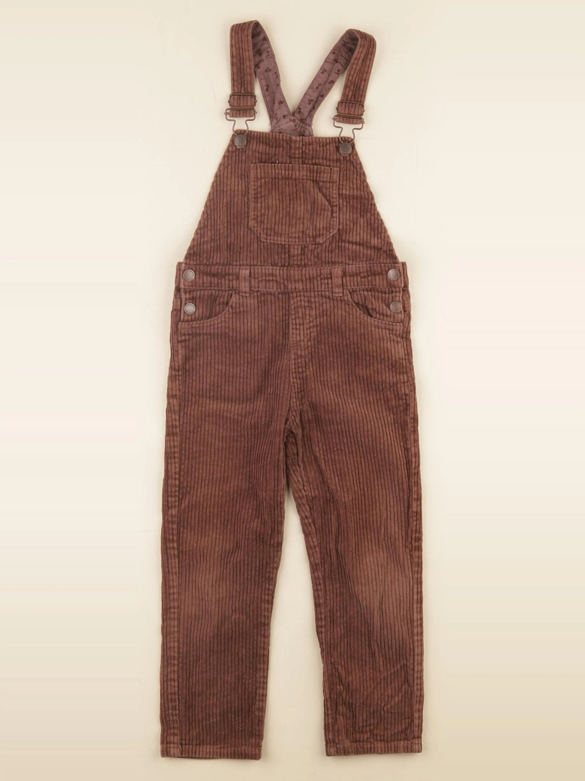 Vertbaudet - salopette marron - 6 ans