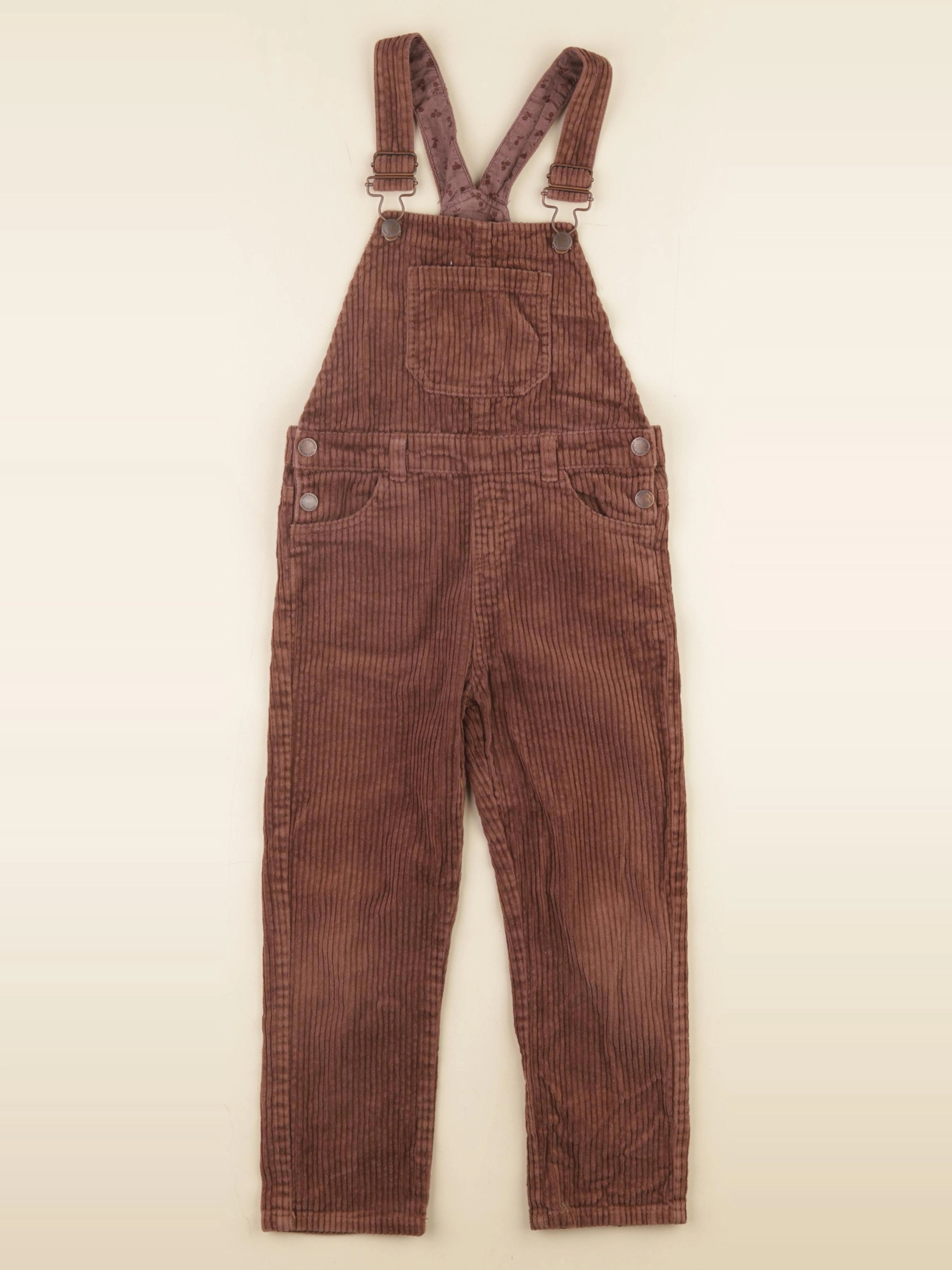 Vertbaudet - salopette marron - 6 ans